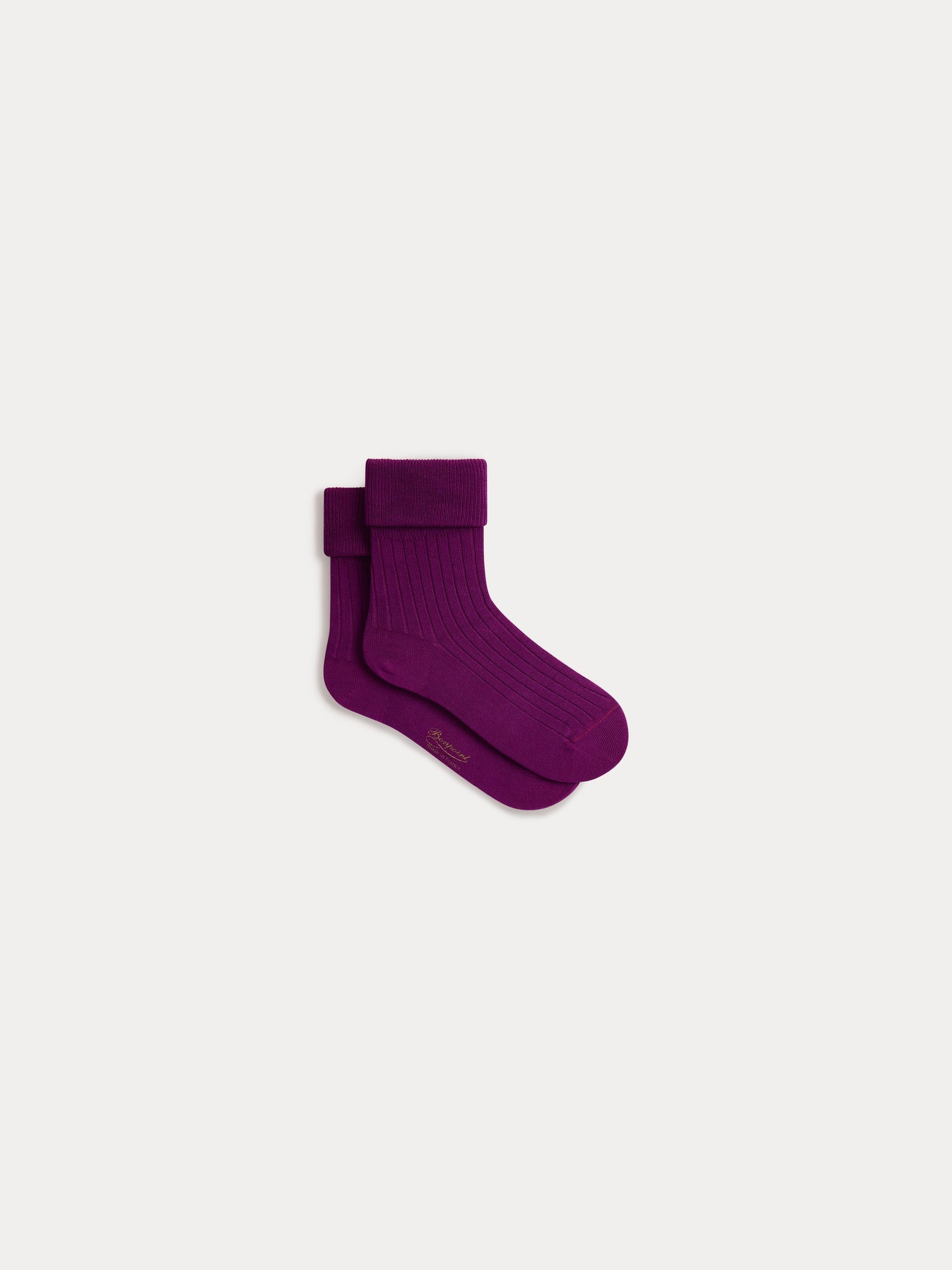 Girls Purple Cotton Socks