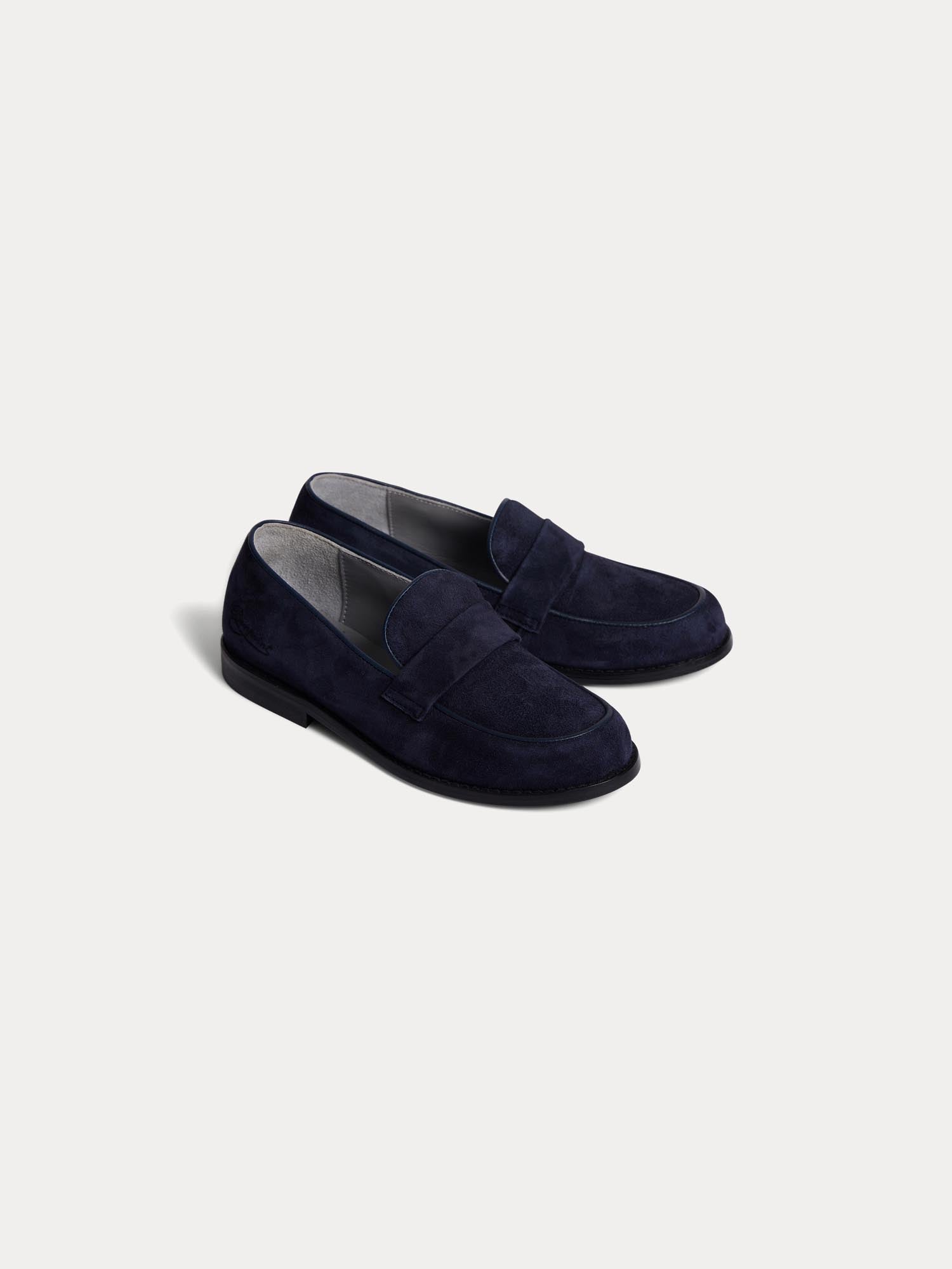 Boys & Girls Dark Blue Flat Shoes