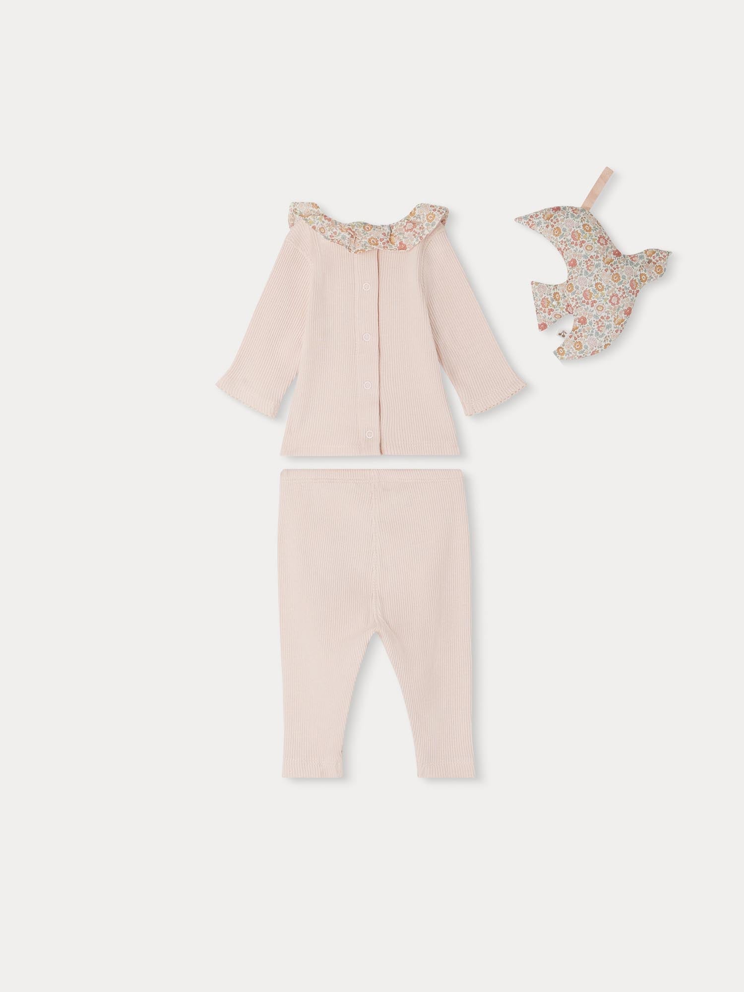 Baby Girls Pink Cotton Set