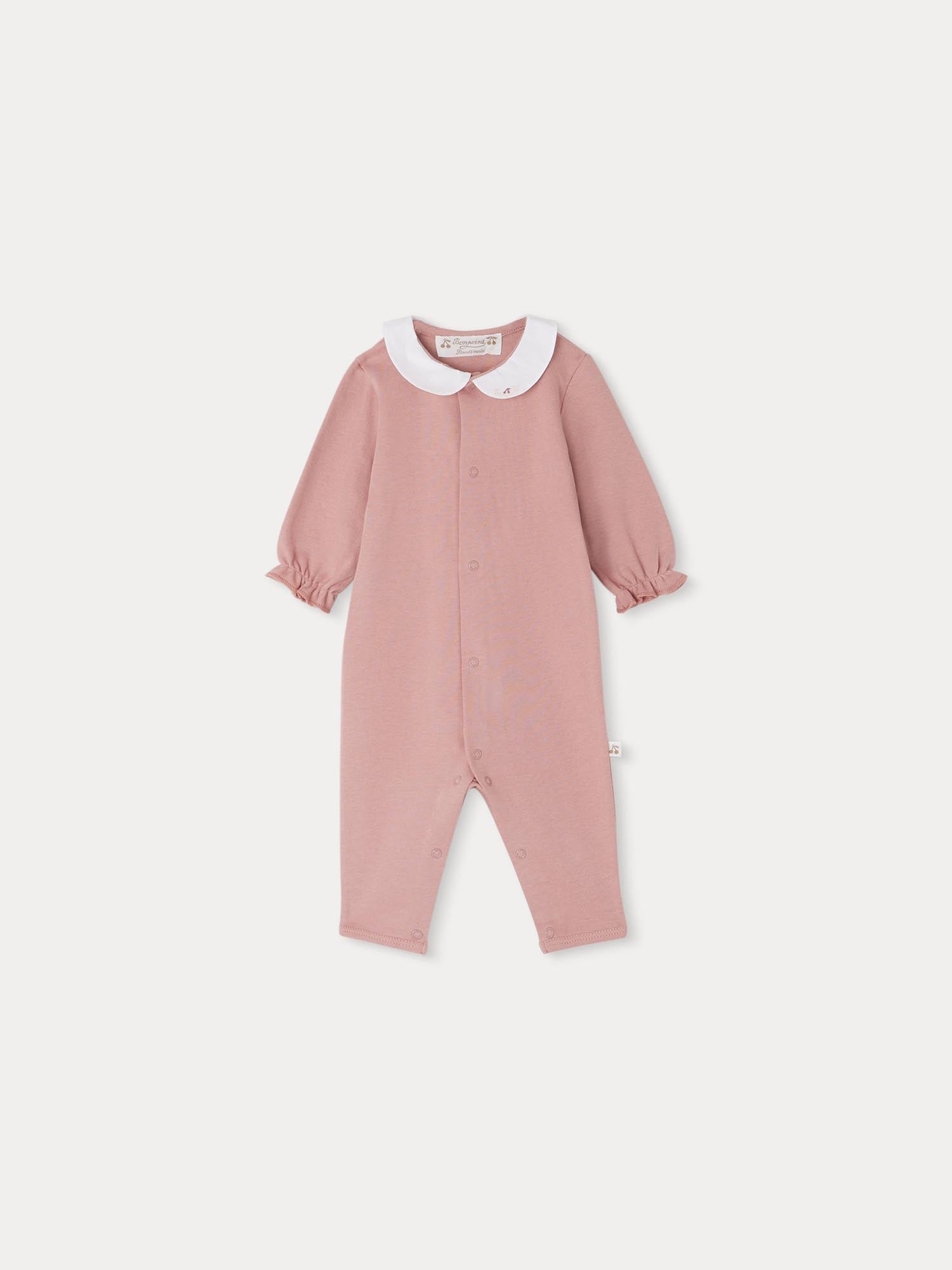 Baby Girls Pink Cotton Babysuit