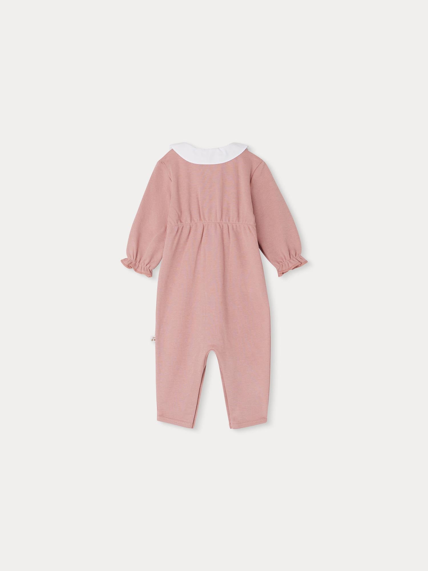 Baby Girls Pink Cotton Babysuit