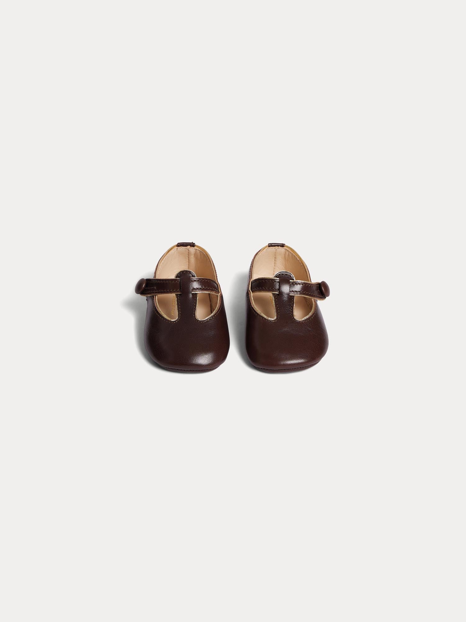 Baby Boys & Girls Coffee Flat Shoes