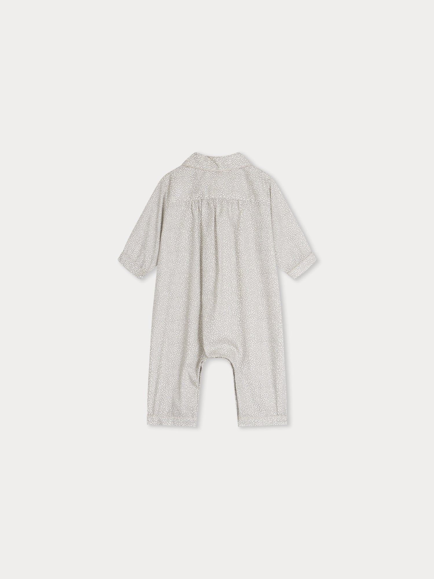 Baby Boys & Girls Grey Cotton Babysuit