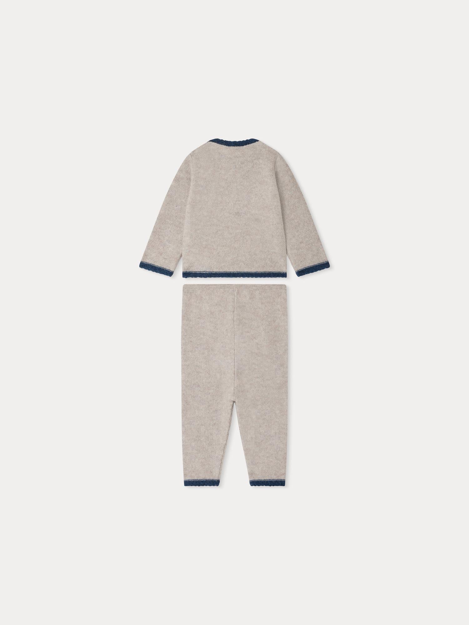 Baby Boys Taupe Cashmere Set