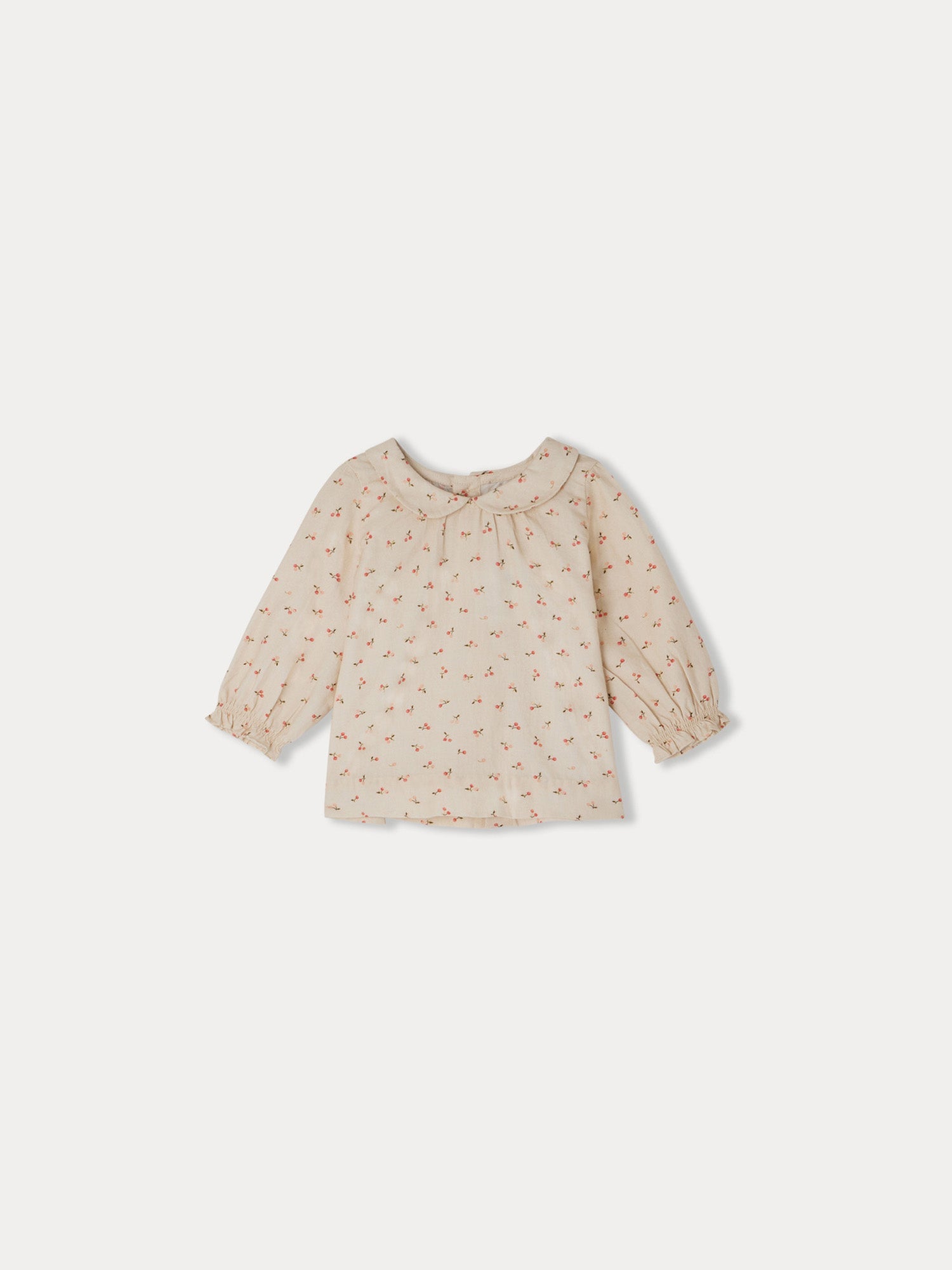 Baby Girls Rose Cherry Cotton Top