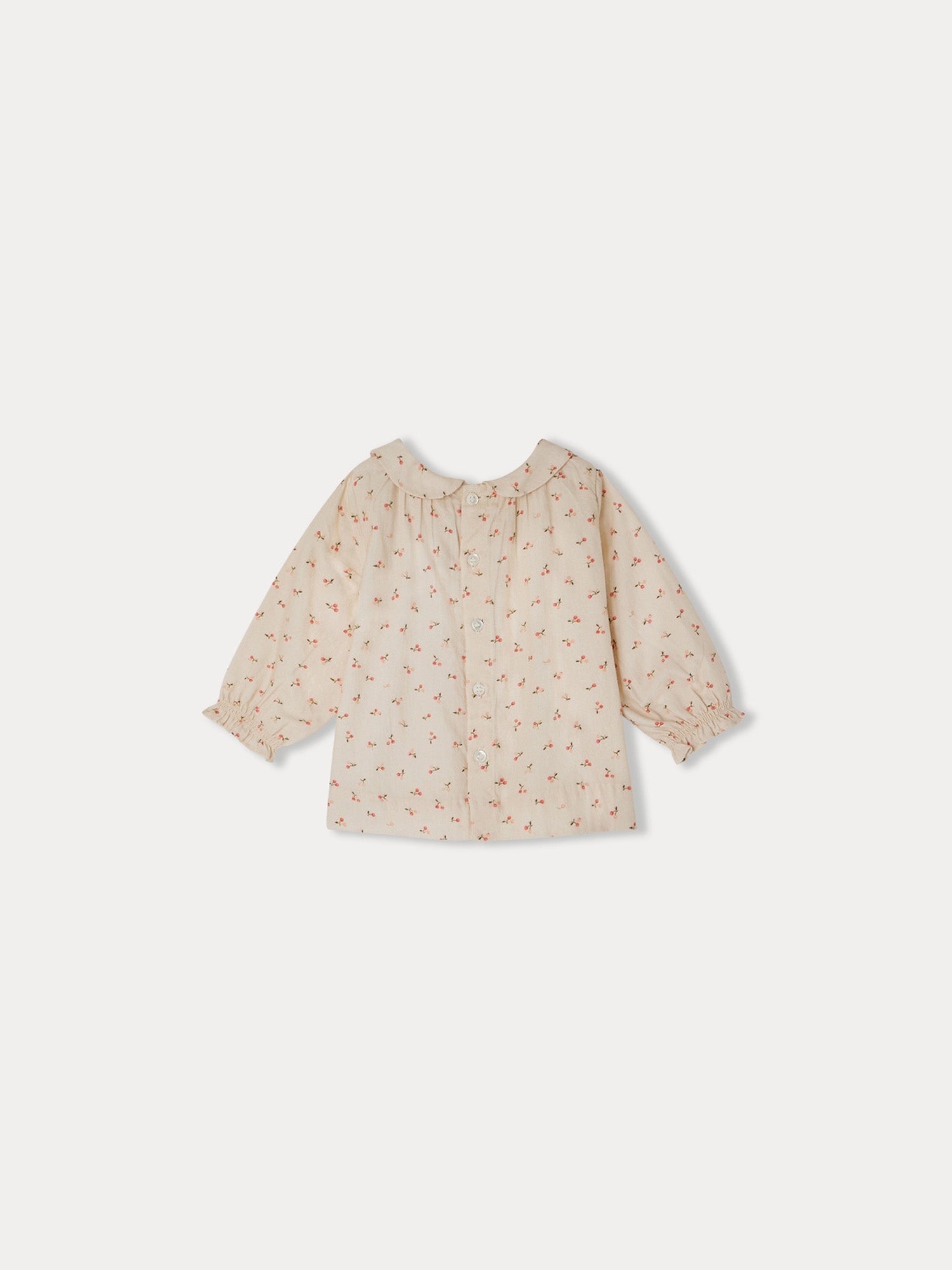 Baby Girls Rose Cherry Cotton Top