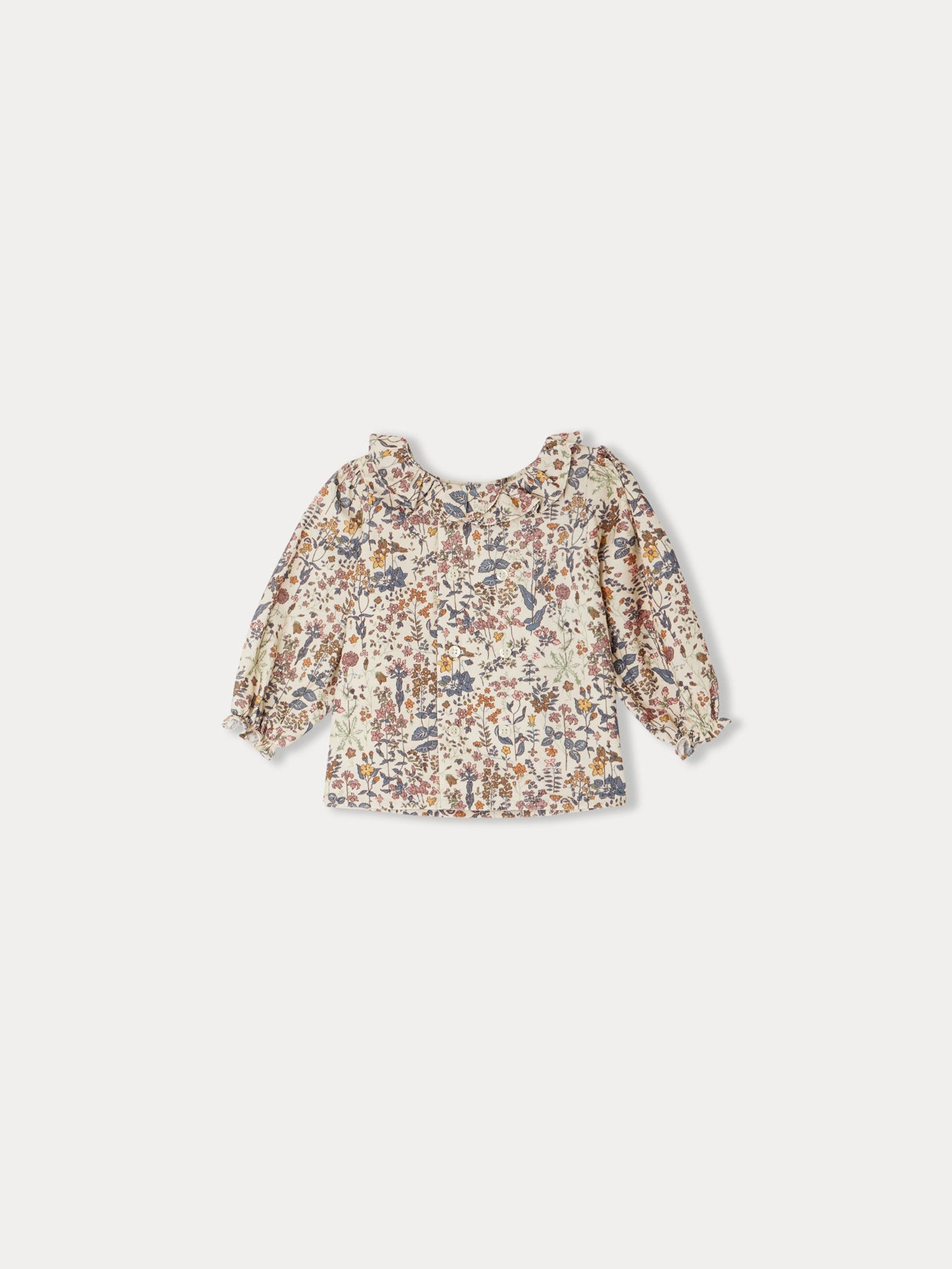 Baby Girls Multicolor Floral Corduroy Top