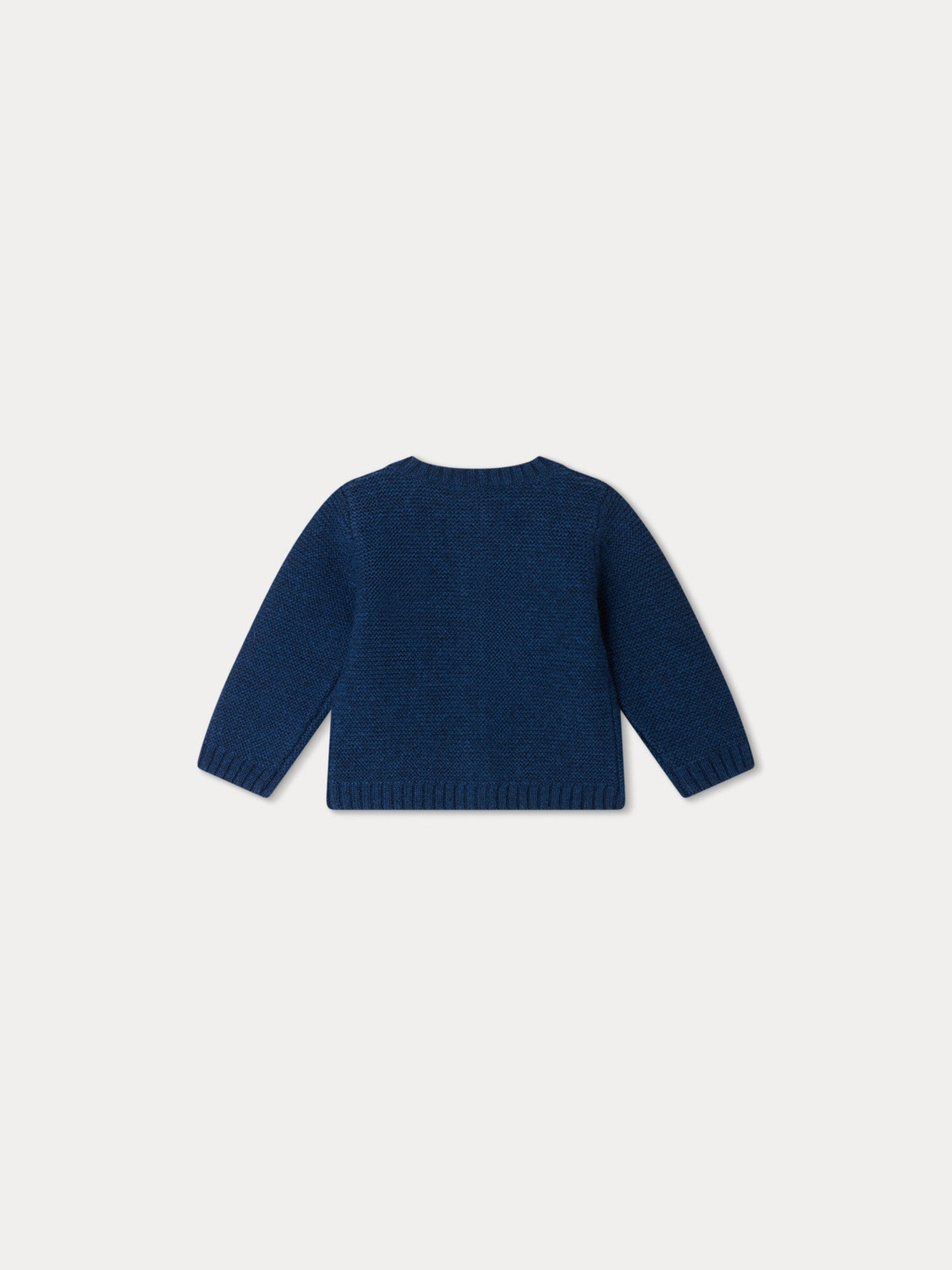 Baby Girls Navy Wool Cardigan