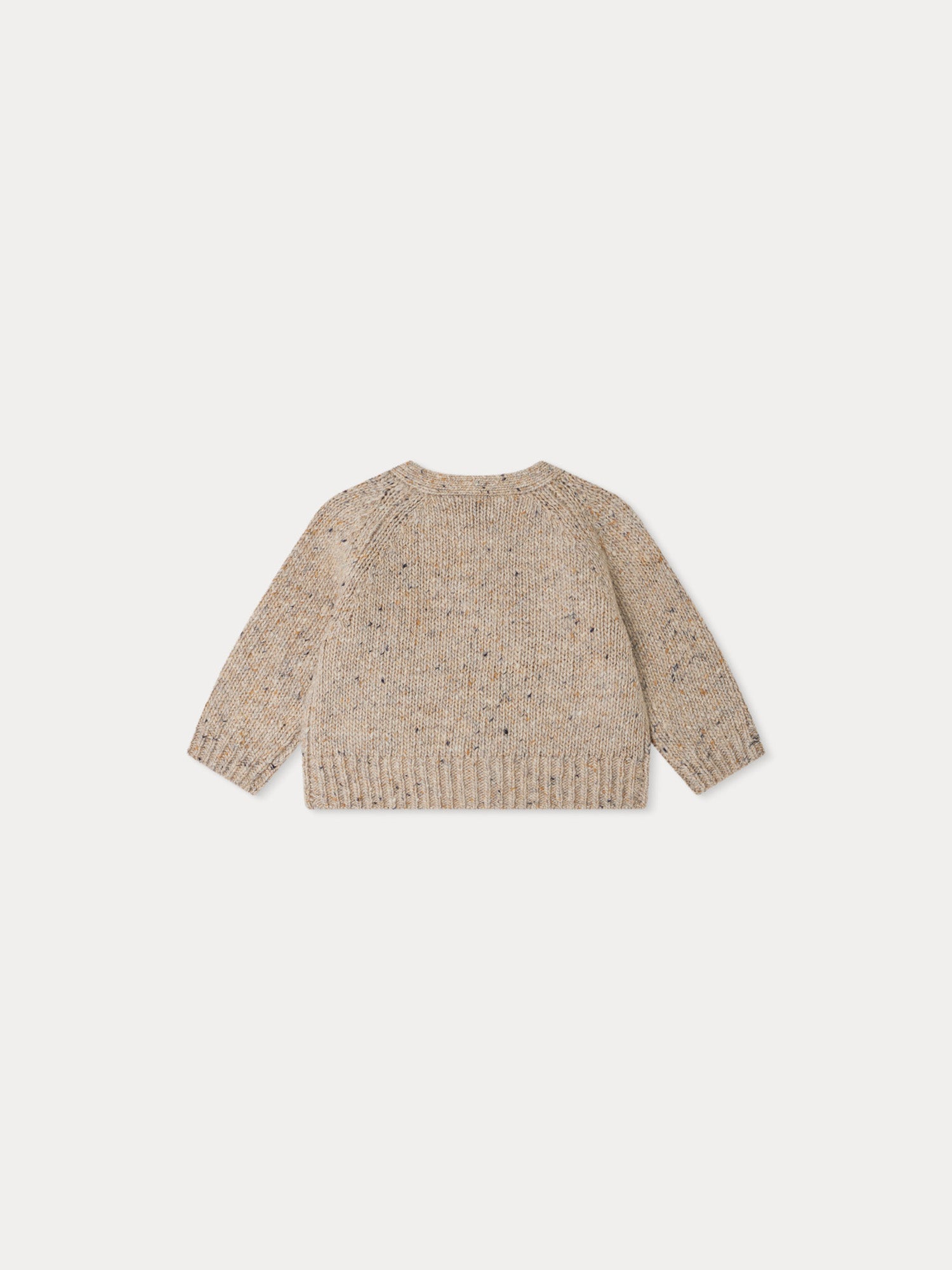 Baby Boys Beige Wool Cardigan