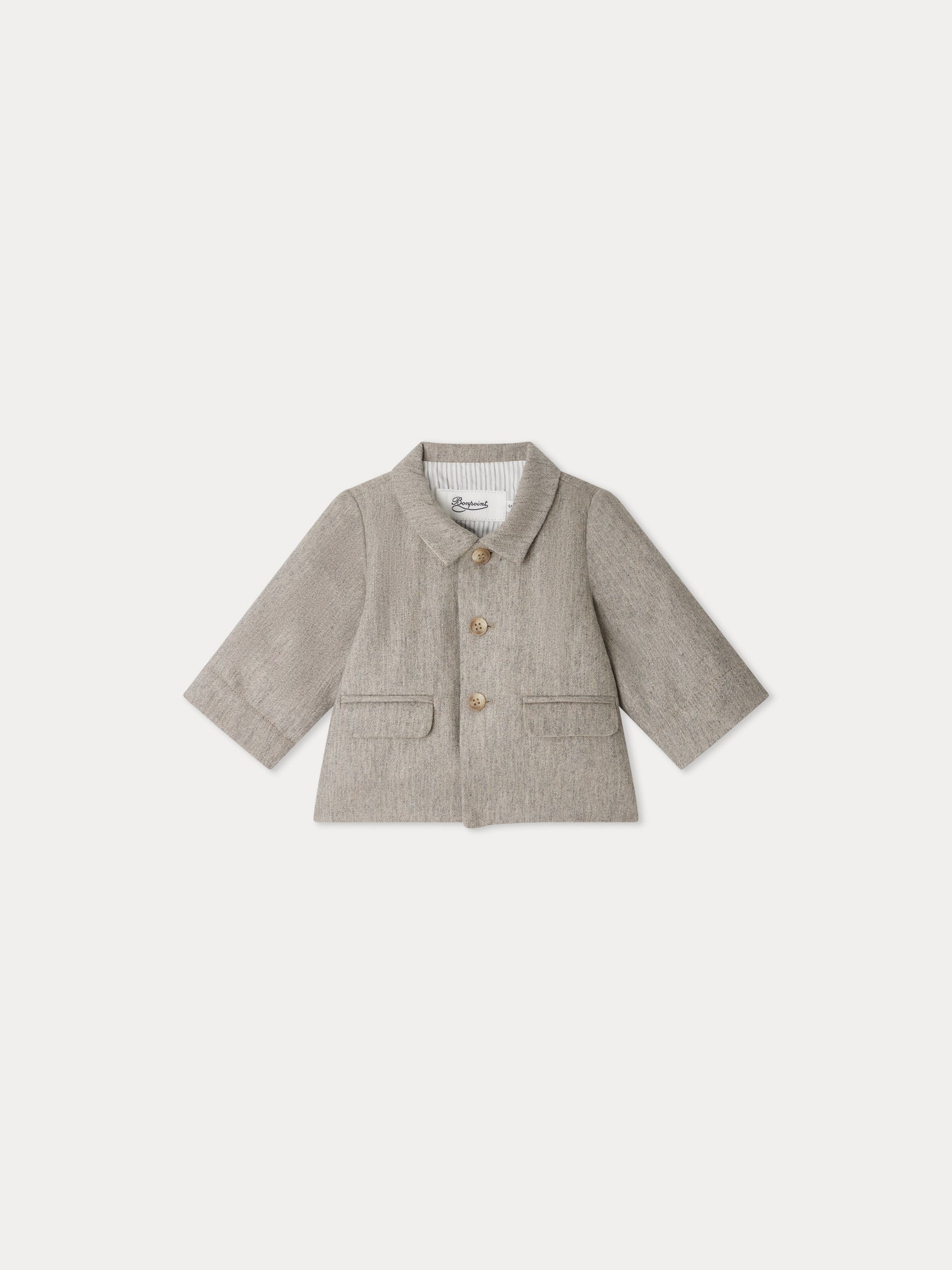 Baby Boys Grey Wool Jacket