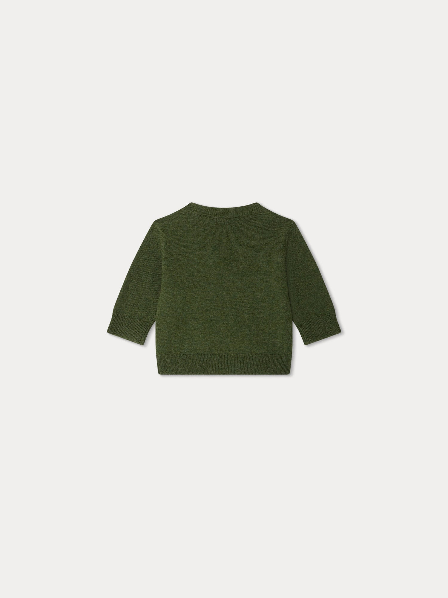 Baby Boys Green Wool Sweater