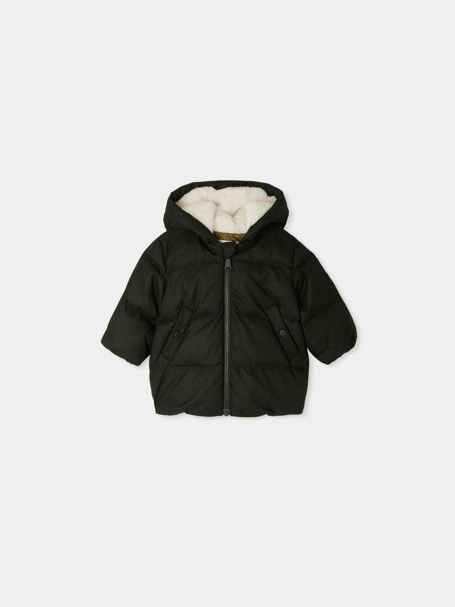 Baby Boys & Girls Dark Grey Padded Down Jacket