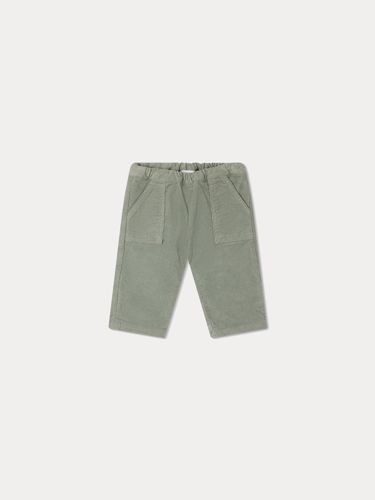 Baby Boys & Girls Green Corduroy Trousers