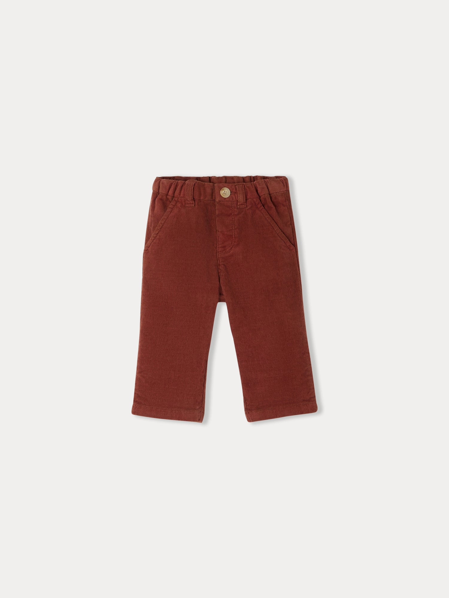 Baby Boys Wine Red Corduroy Trousers