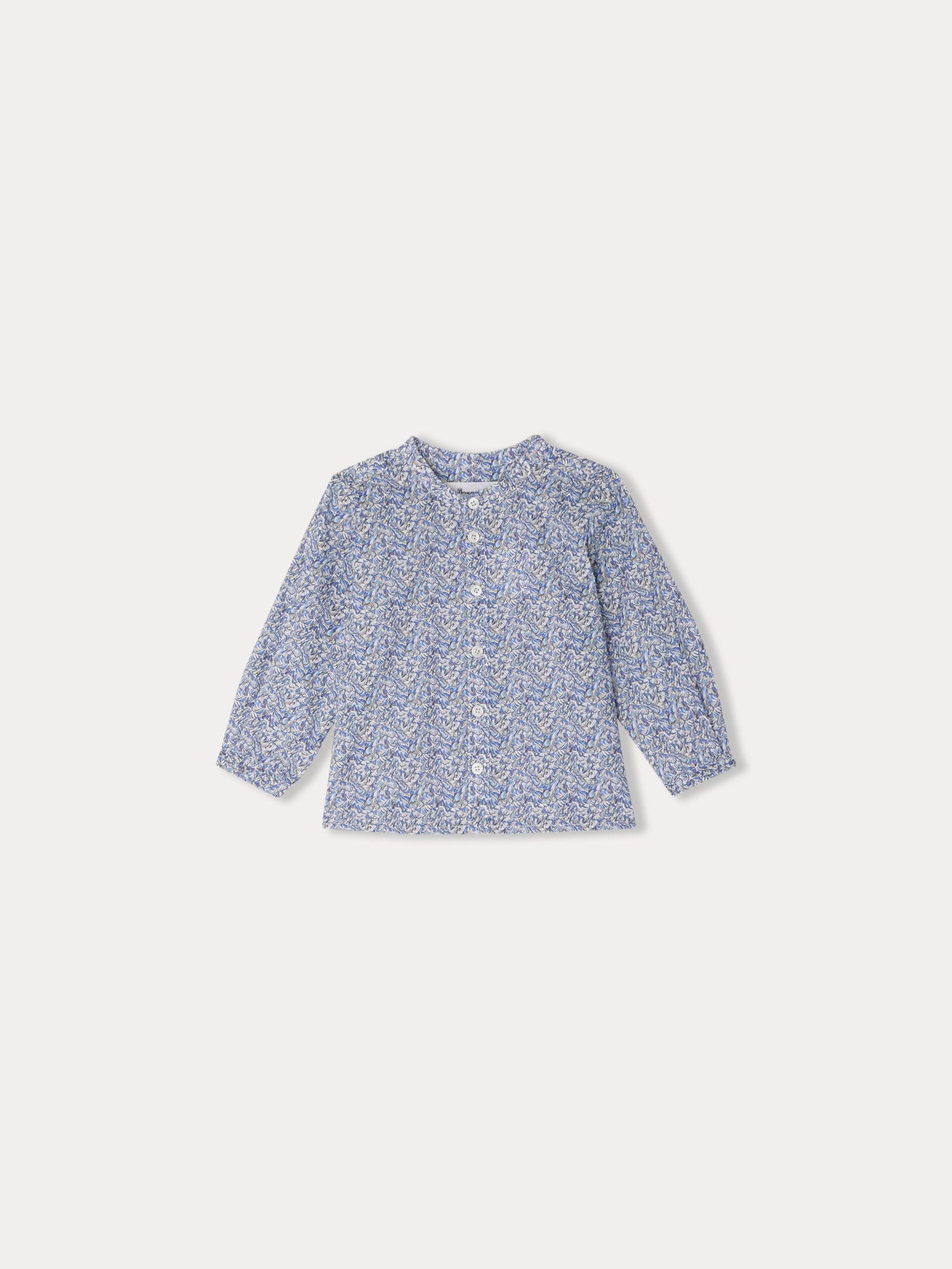 Baby Boys Blue Cotton Shirt