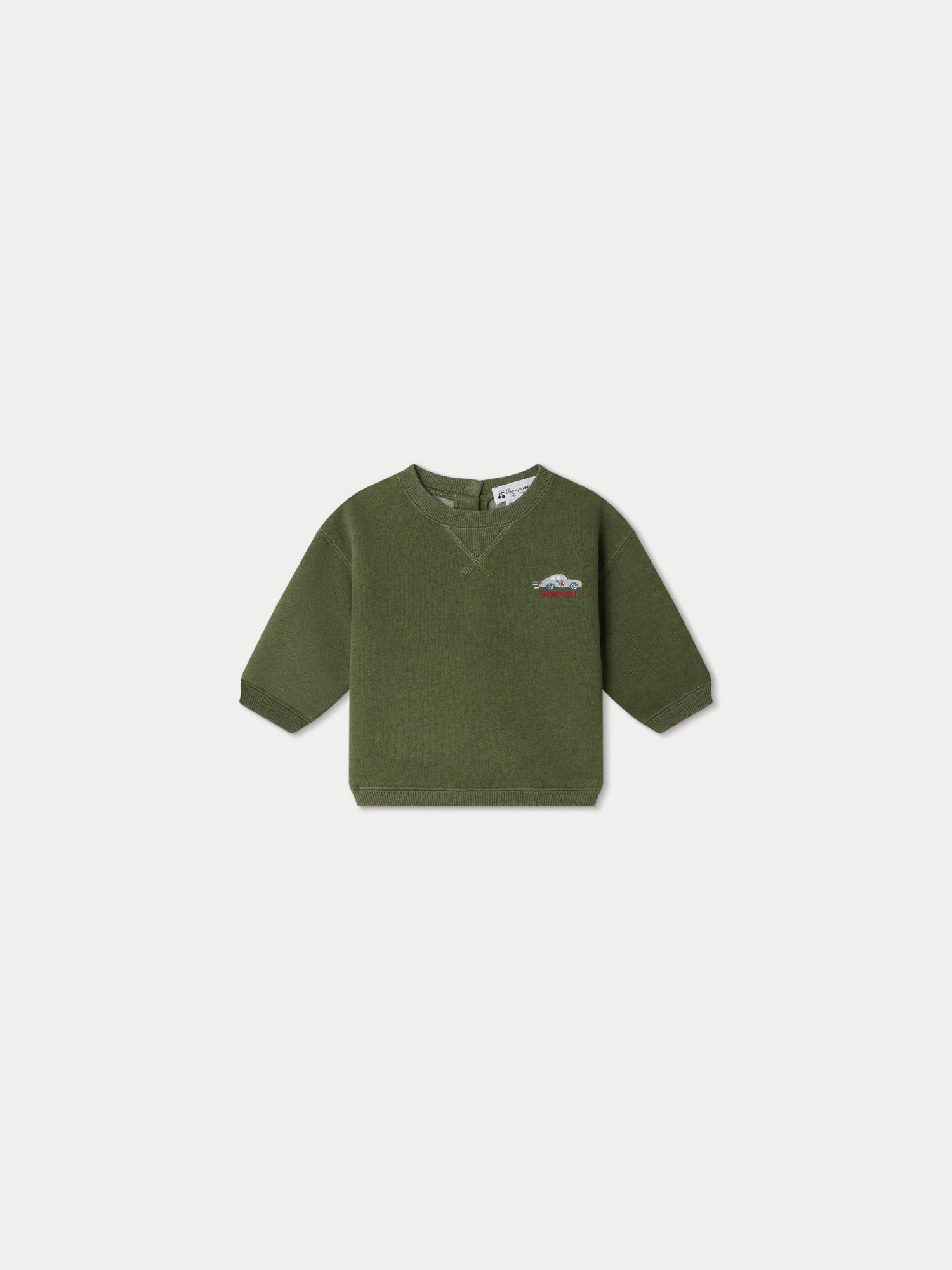 Baby Boys Green Cotton Sweatshirt