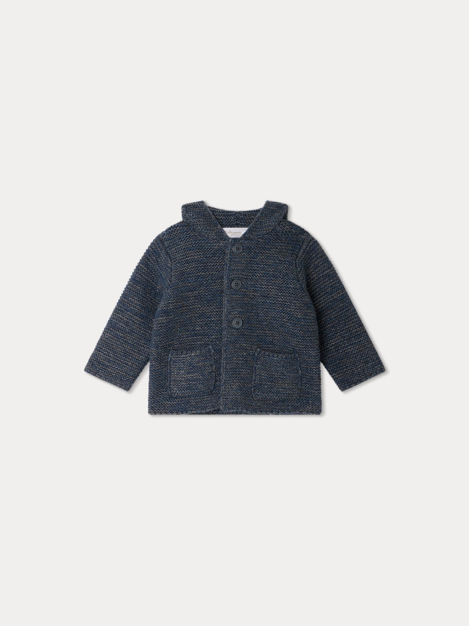 Baby Boys & Girls Dark Blue Wool Cardigan