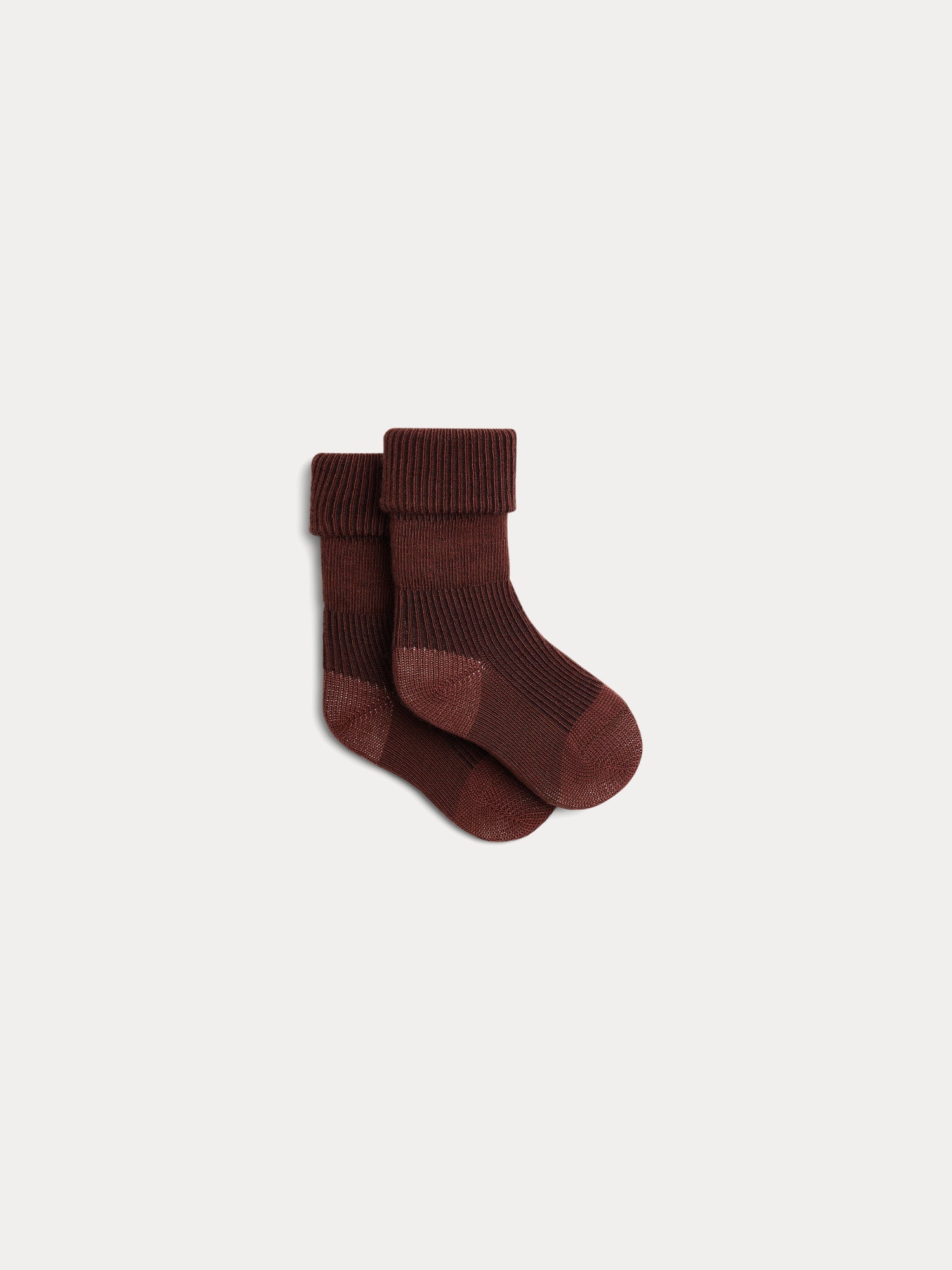 Baby Boys & Girls Brown Cotton Socks