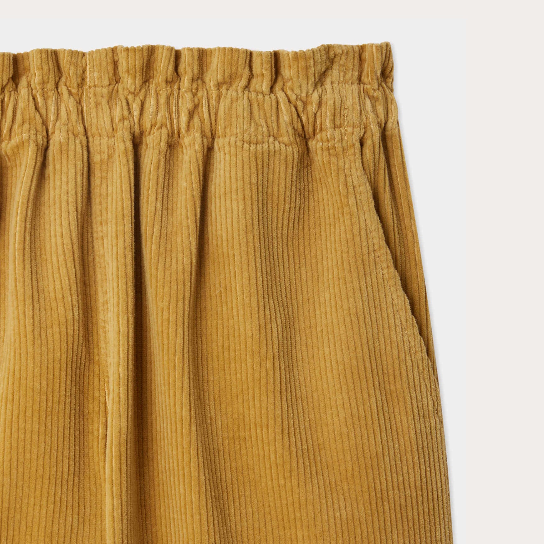 Girls Yellow Corduroy Trousers