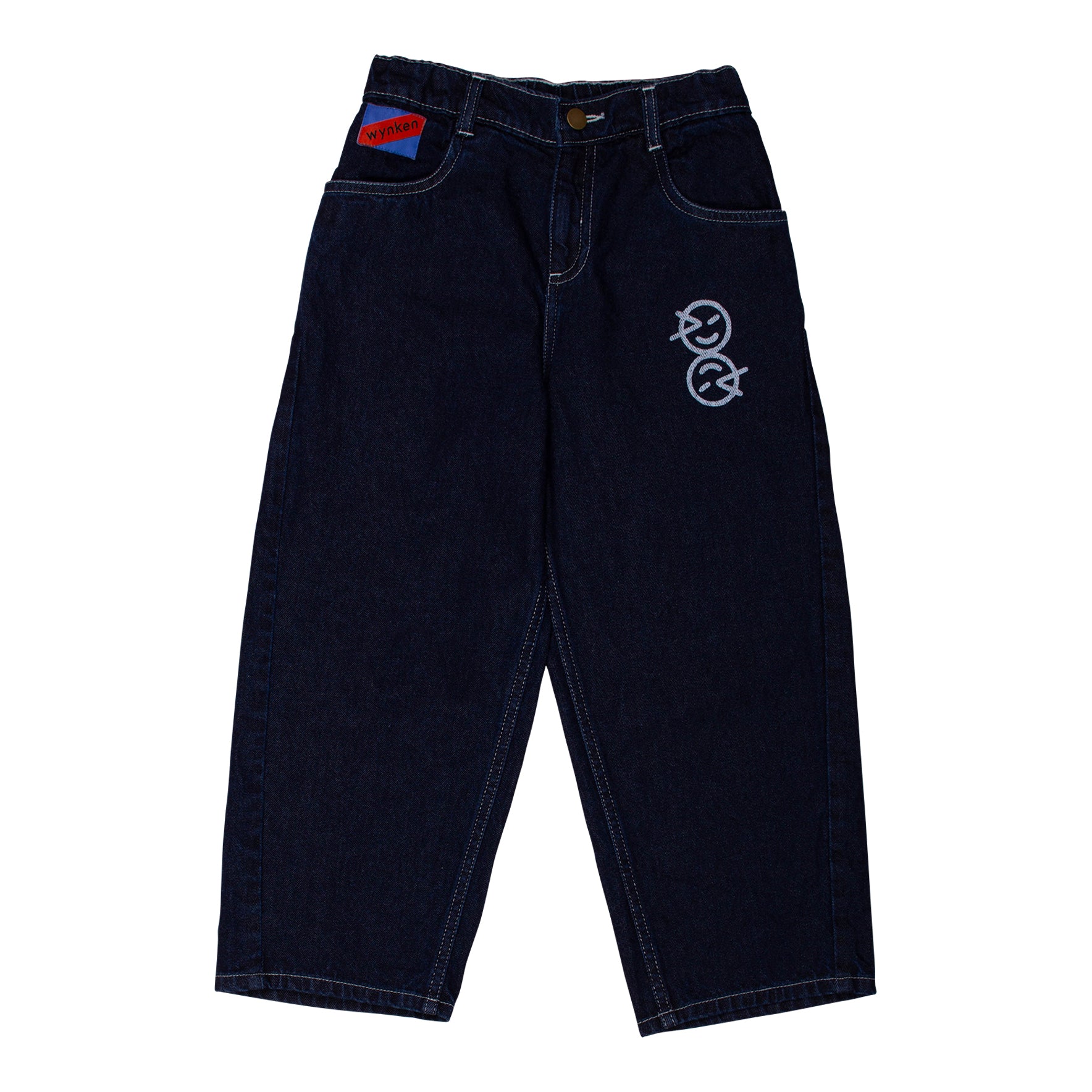 Boys & Girls Dark Blue Denim Trousers