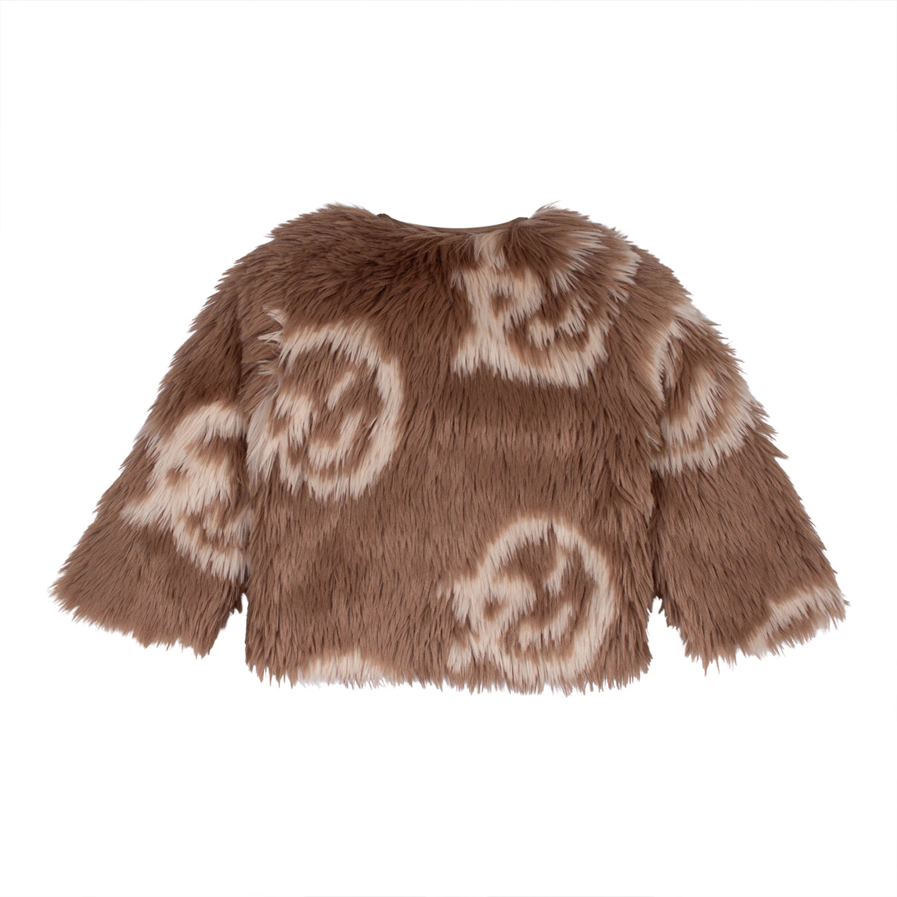 Boys & Girls Brown Plush Coat