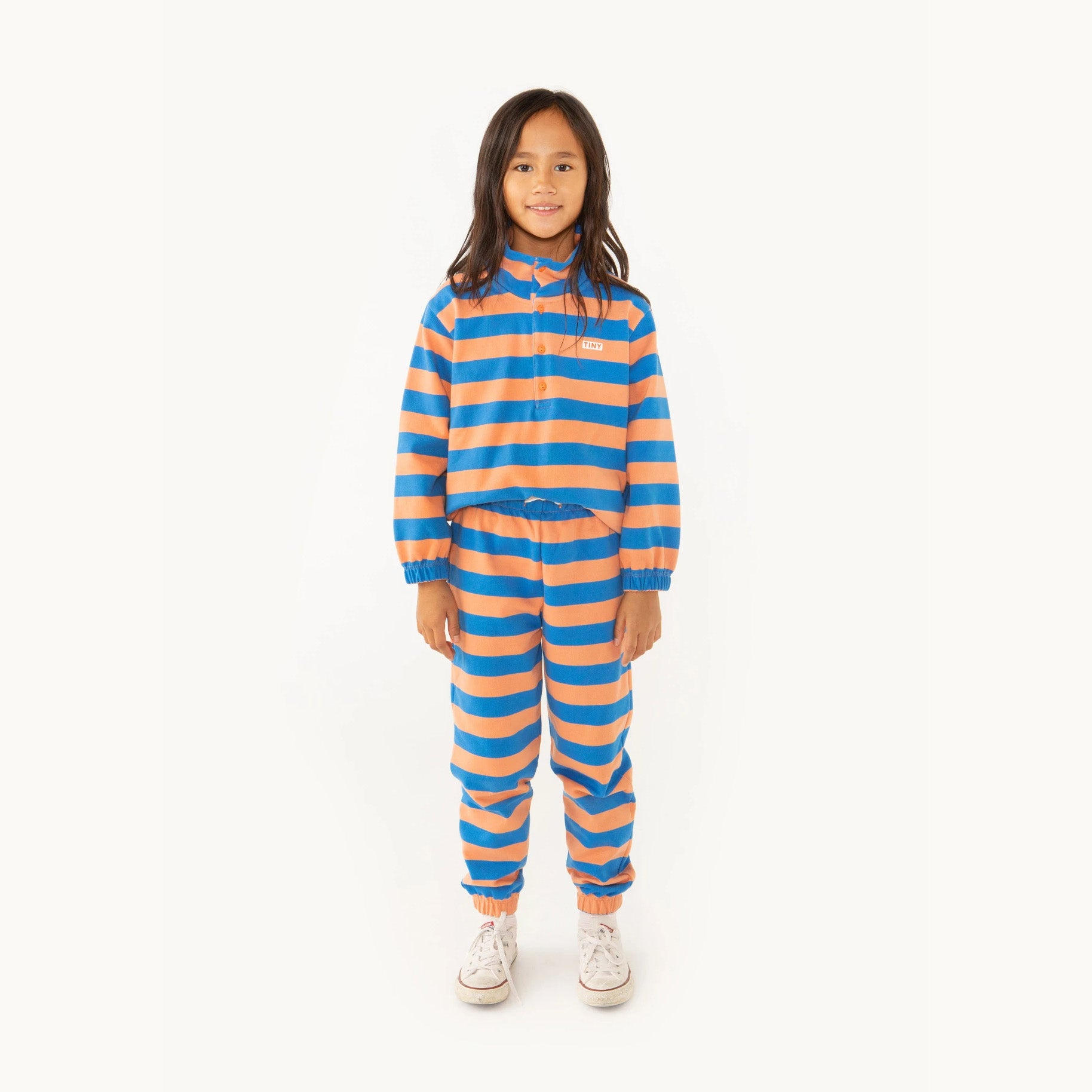 Boys & Girls Blue Stripes Cotton Sweatshirt