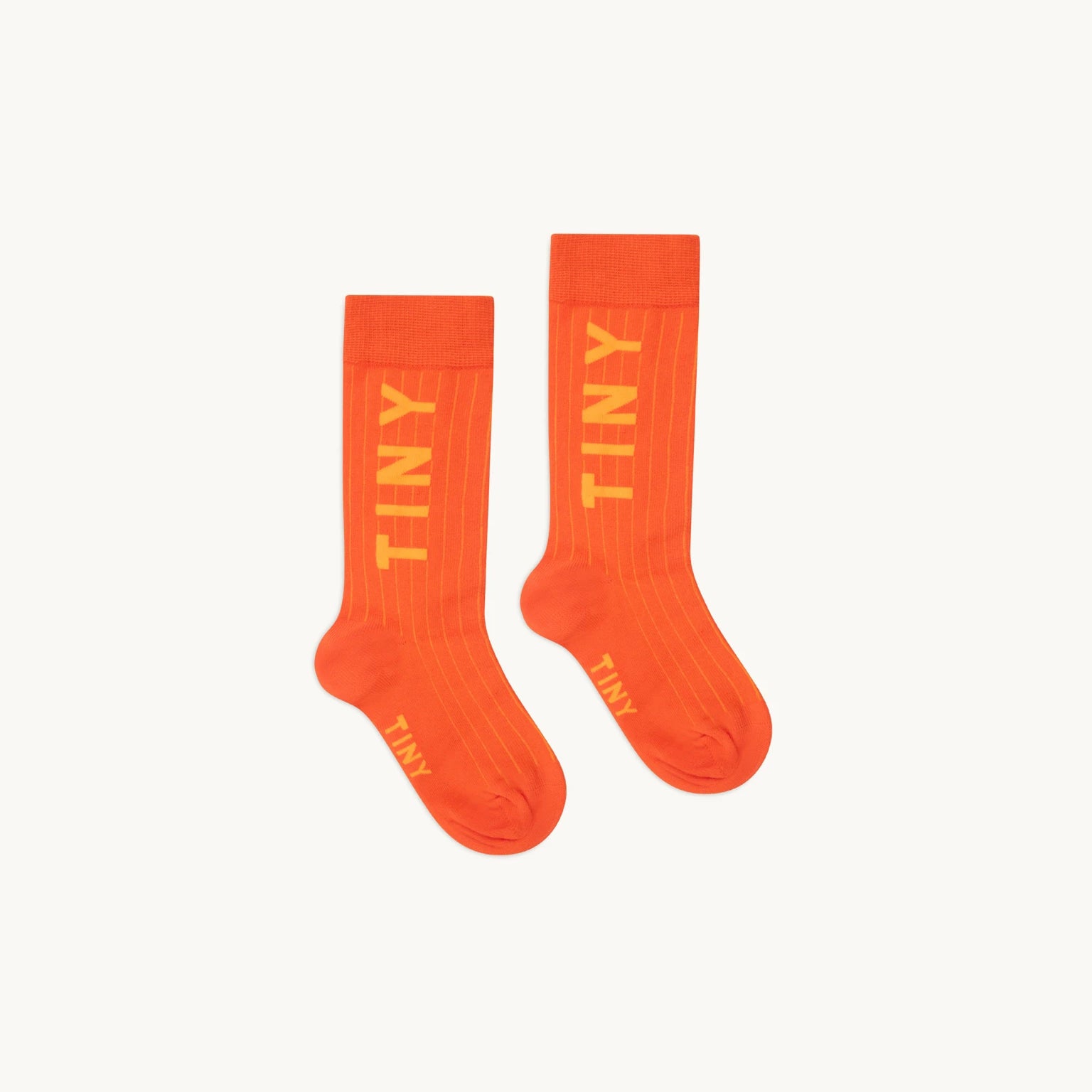 Boys & Girls Orange Logo Cotton Socks