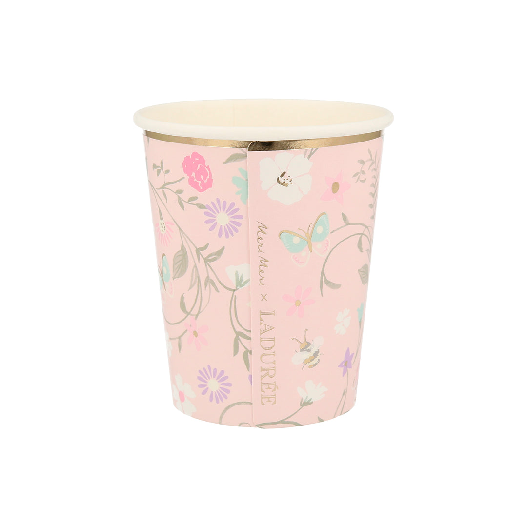 Laduree Paris Floral Cups (8 Pack)