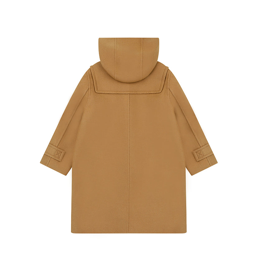 Boys & Girls Beige Wool Coat