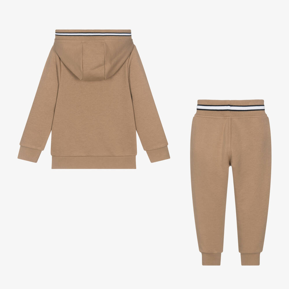 Boys Beige Cotton Set