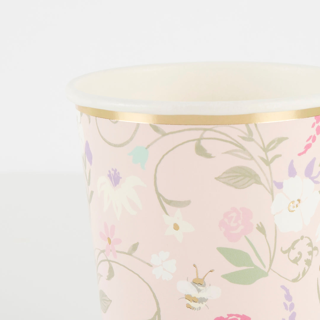 Laduree Paris Floral Cups (8 Pack)