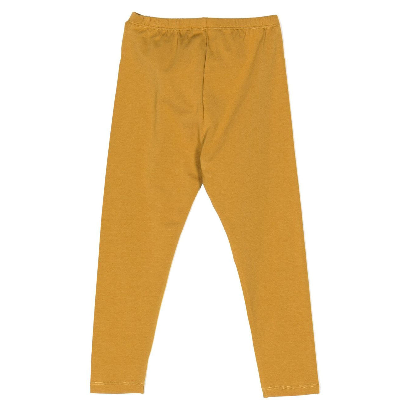 Girls Yellow Cotton Leggings