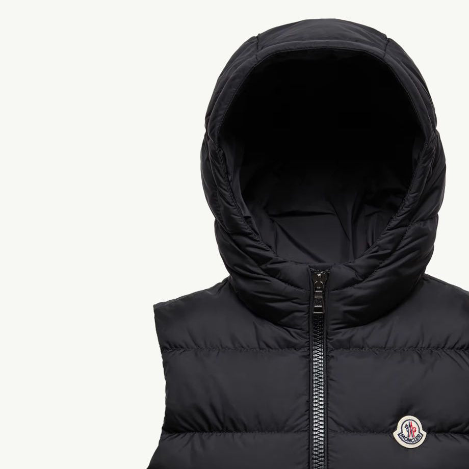 Boys Black"FUDO"Padded Down Gilet