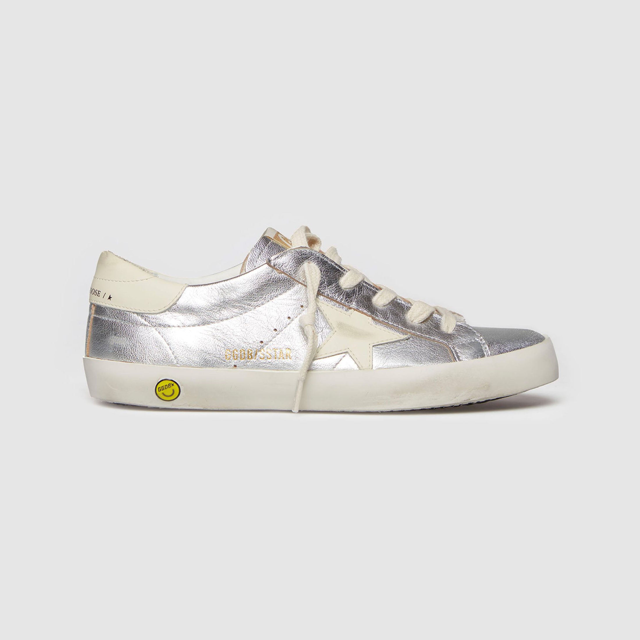 Boys & Girls Silver "SUPER STAR" Shoes