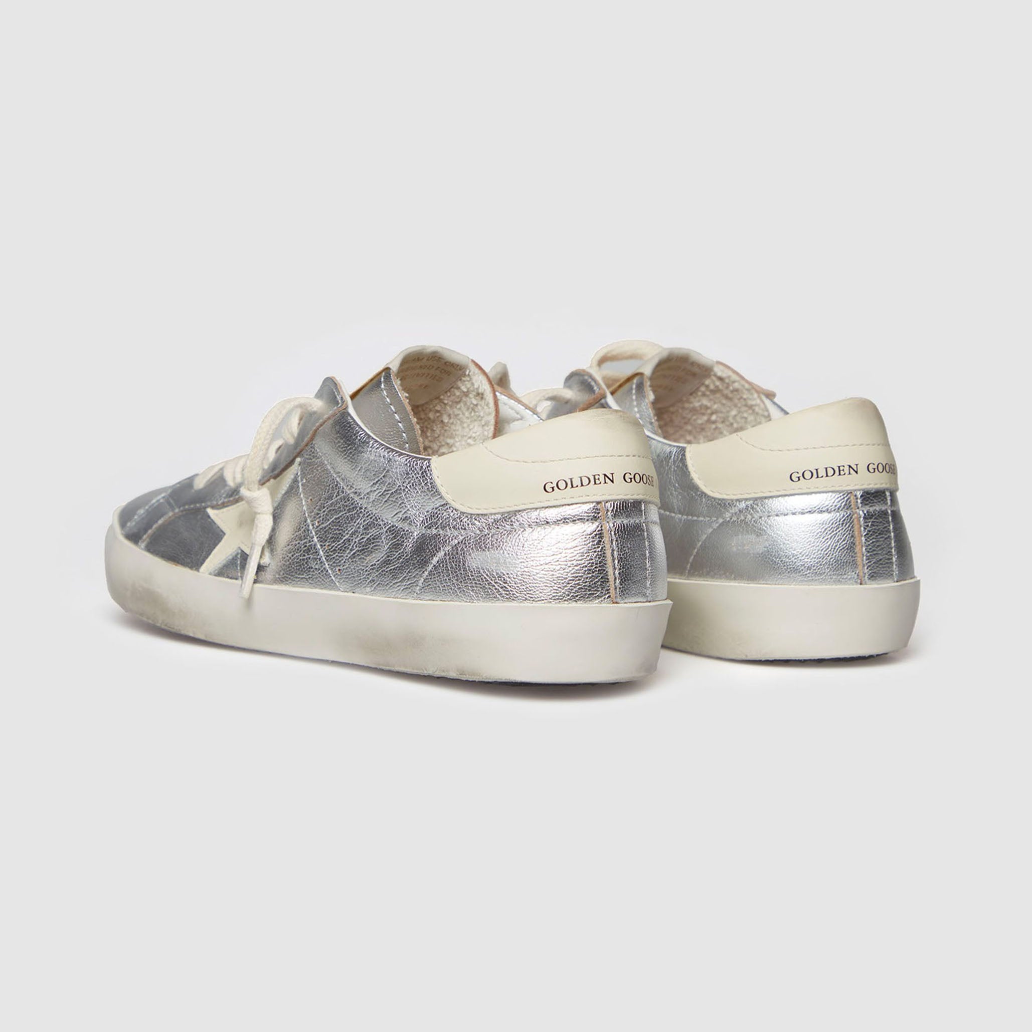 Boys & Girls Silver "SUPER STAR" Shoes