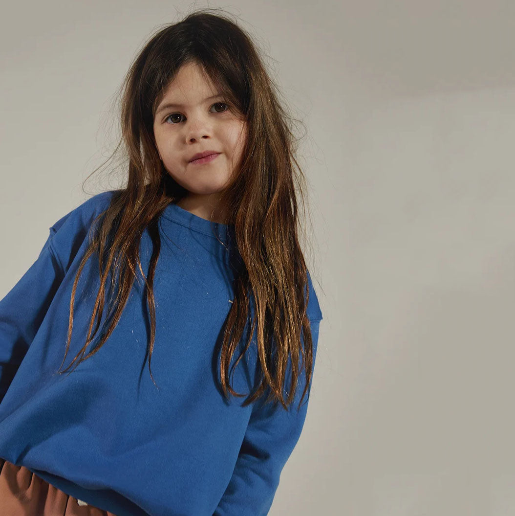 Boys & Girls Blue Cotton Sweatshirt