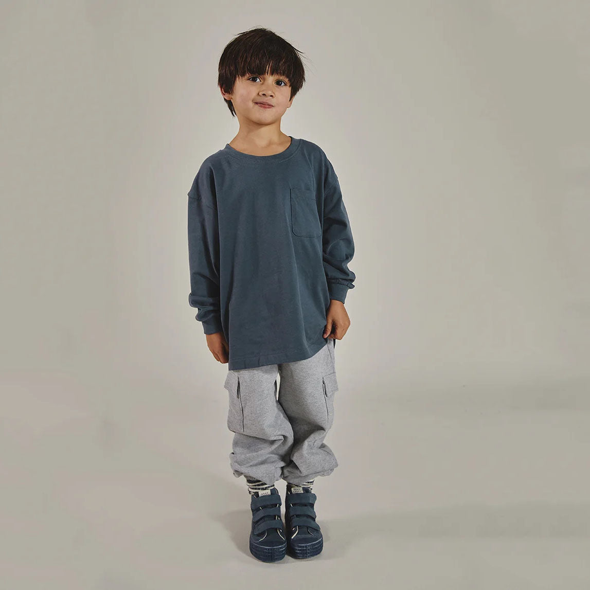 Boys & Girls Grey Cotton Trousers