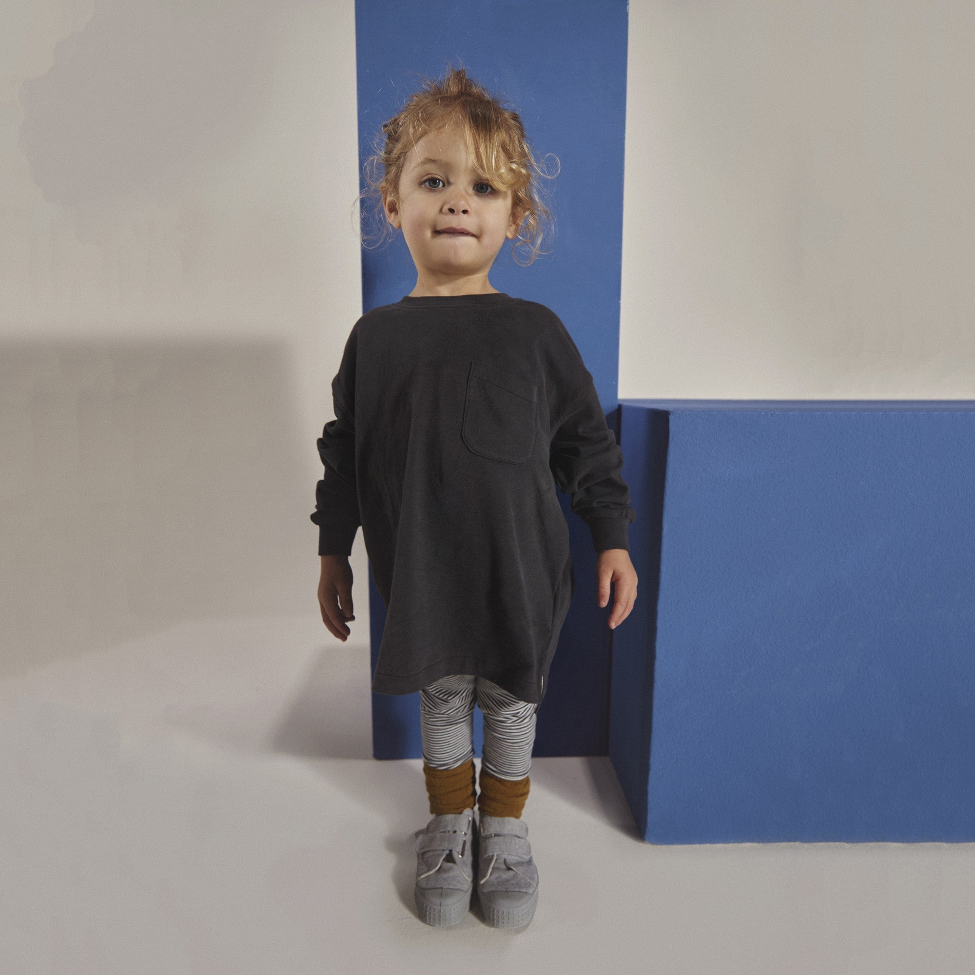 Boys & Girls Black Cotton T-Shirt