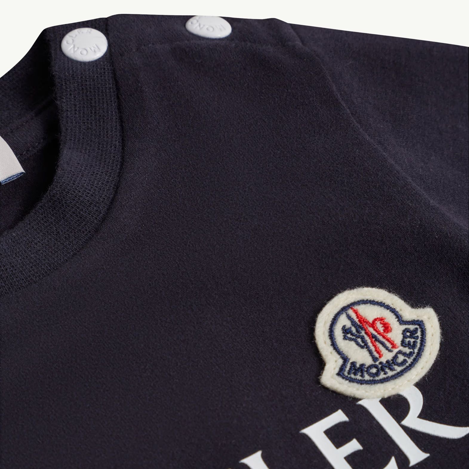 Baby Boys Navy Logo Cotton T-Shirt