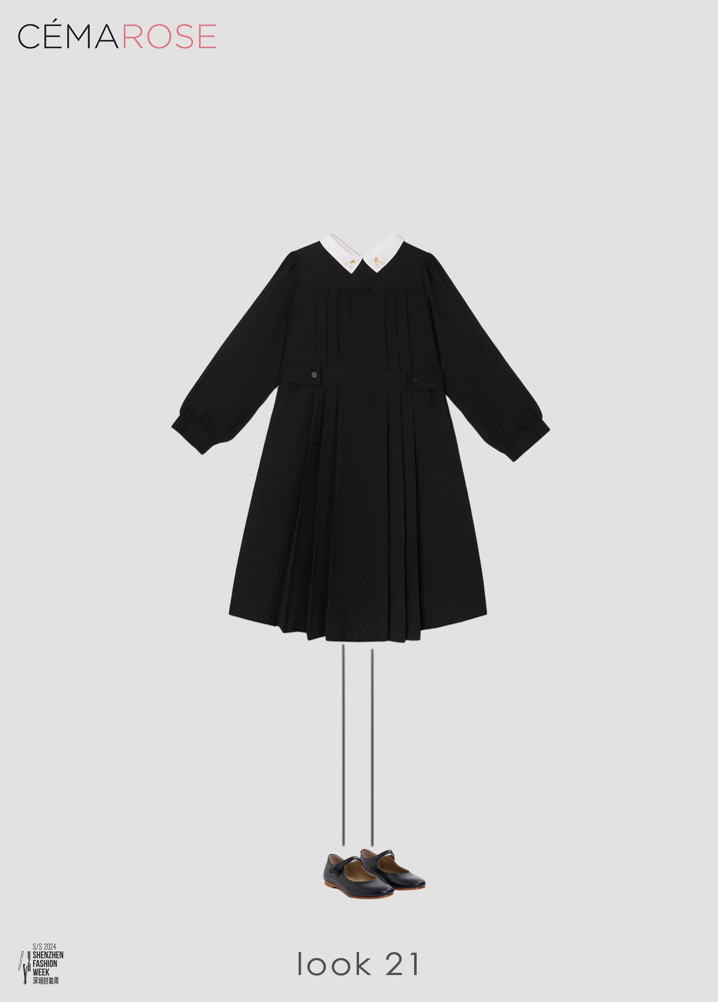Girls Black Logo Dress