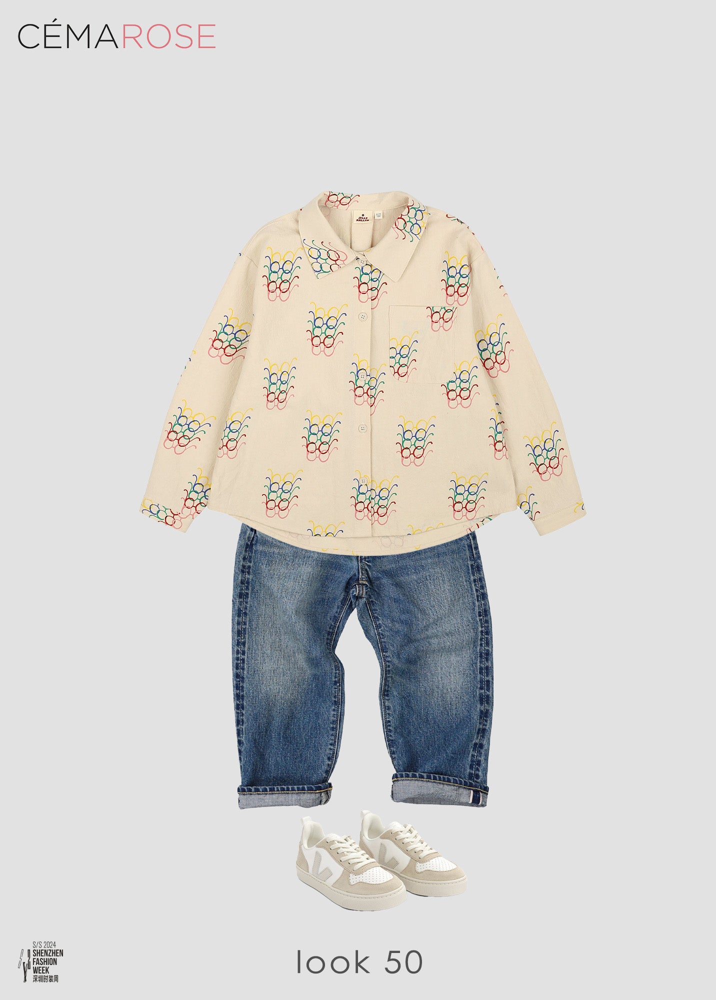 Boys & Girls Beige "SMALL V-10 L" Shoes