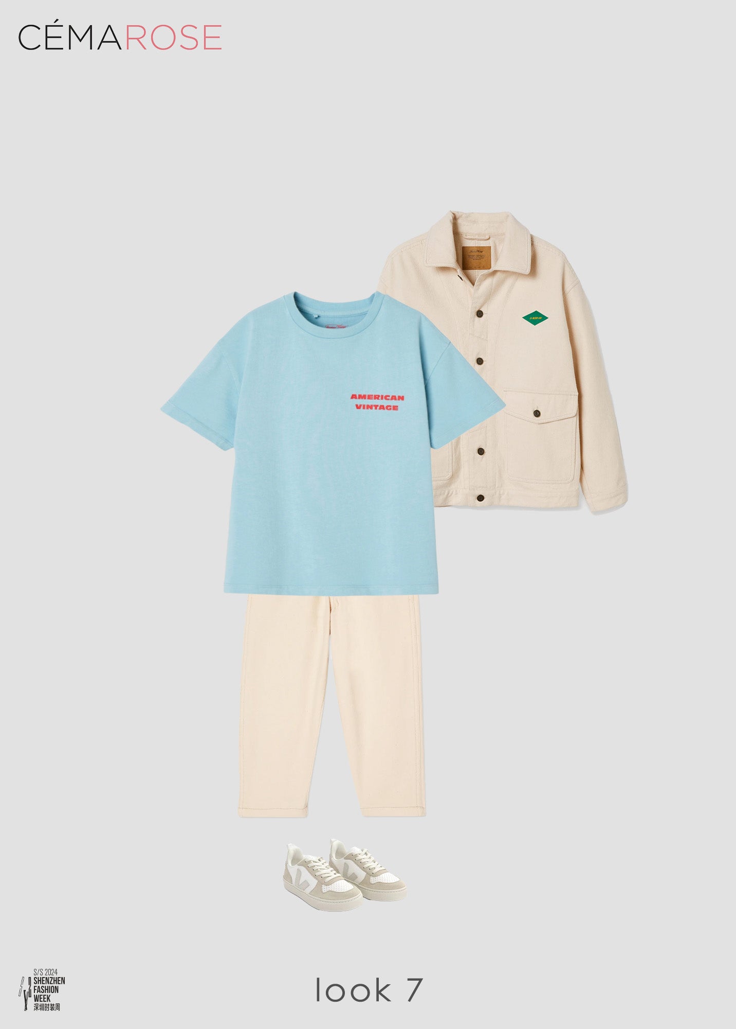 Boys & Girls Beige "SMALL V-10 L" Shoes
