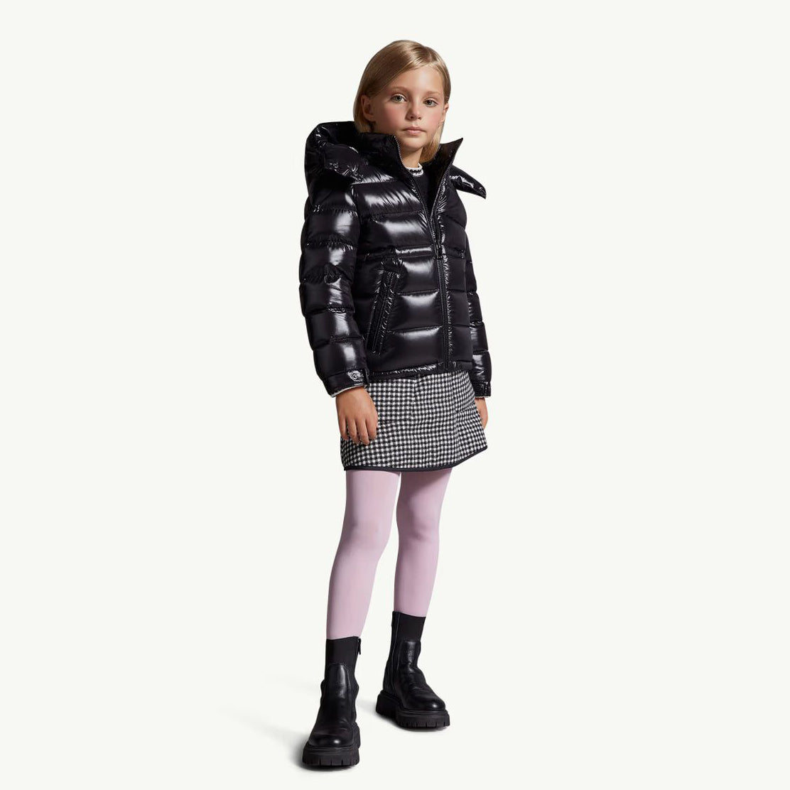 Girls Black"MAIRE"Padded Down Jacket