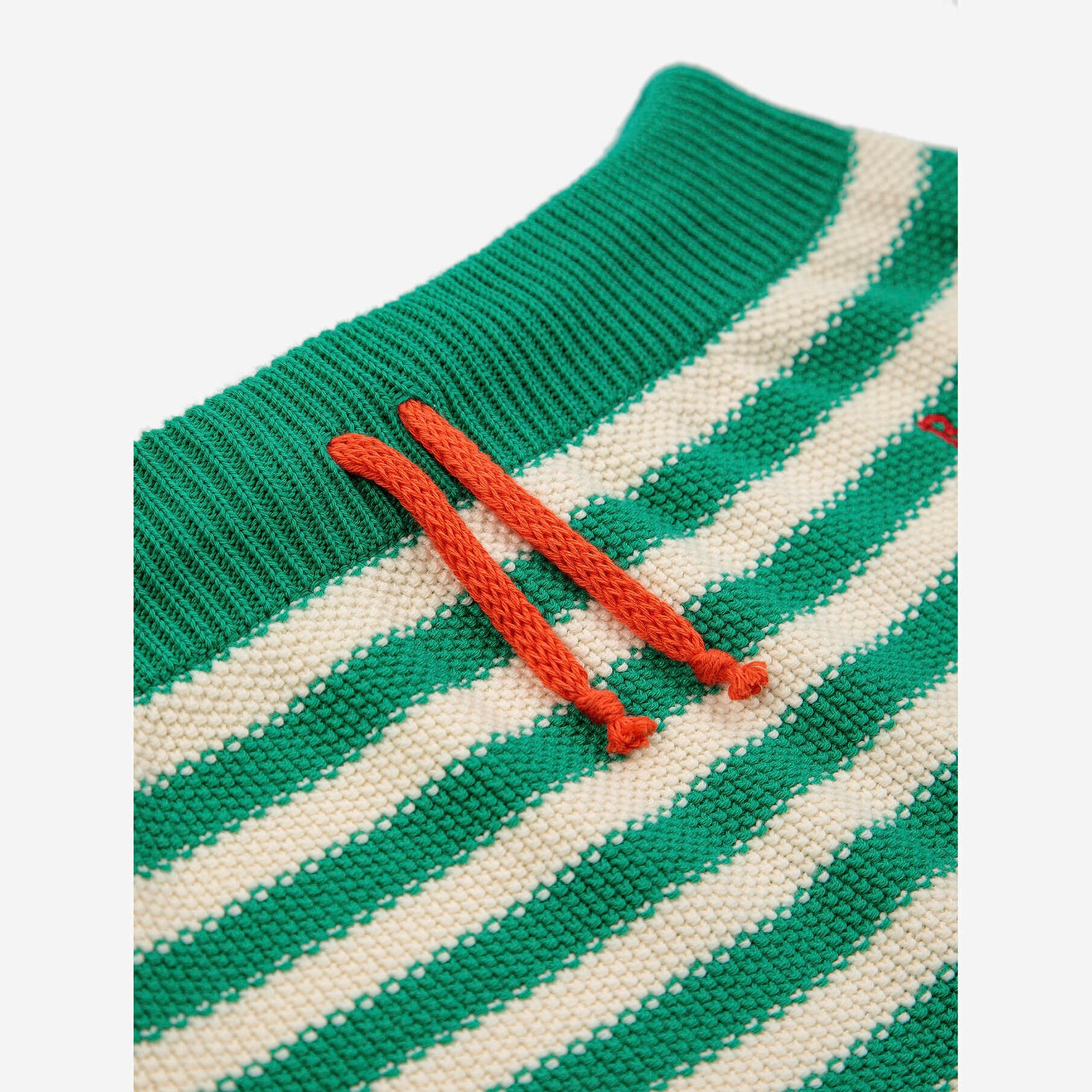 Baby Boys & Girls Green Stripes Cotton Shorts