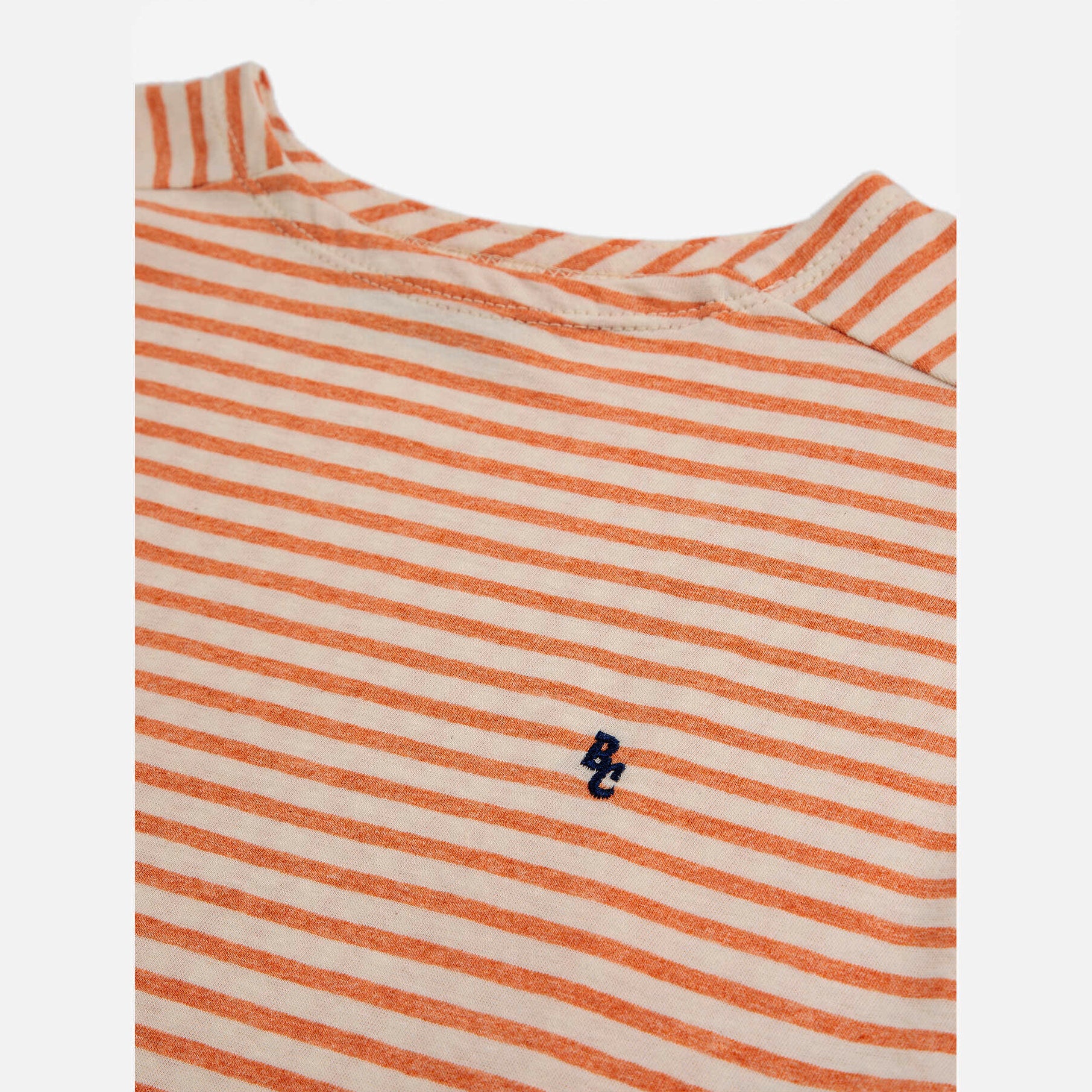 Boys & Girls Orange Stripes Cotton T-Shirt