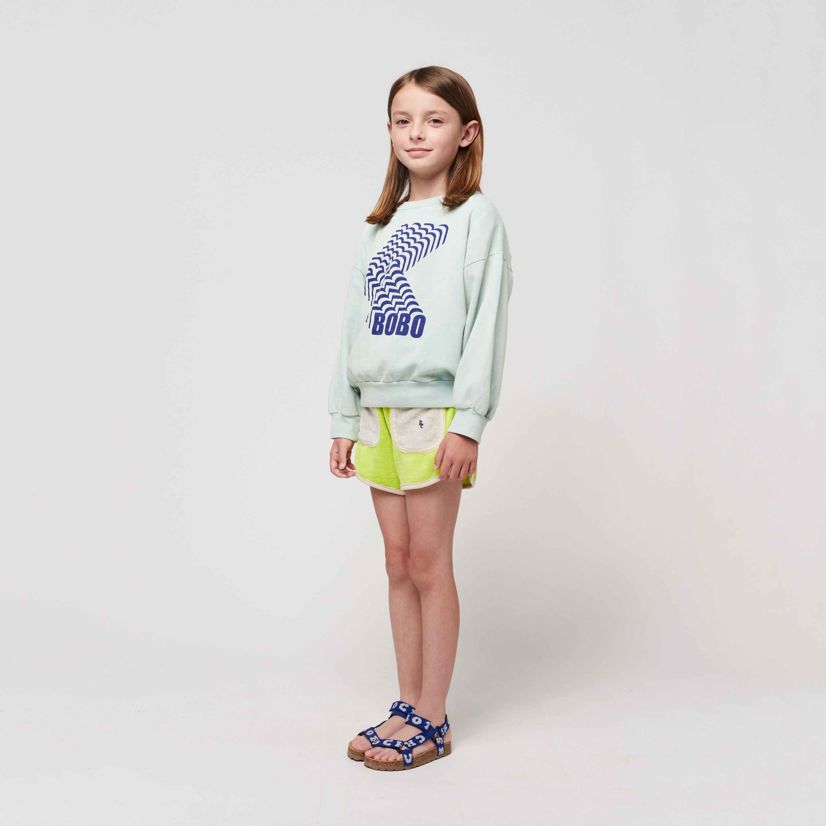 Boys & Girls Light Blue Cotton Sweatshirt