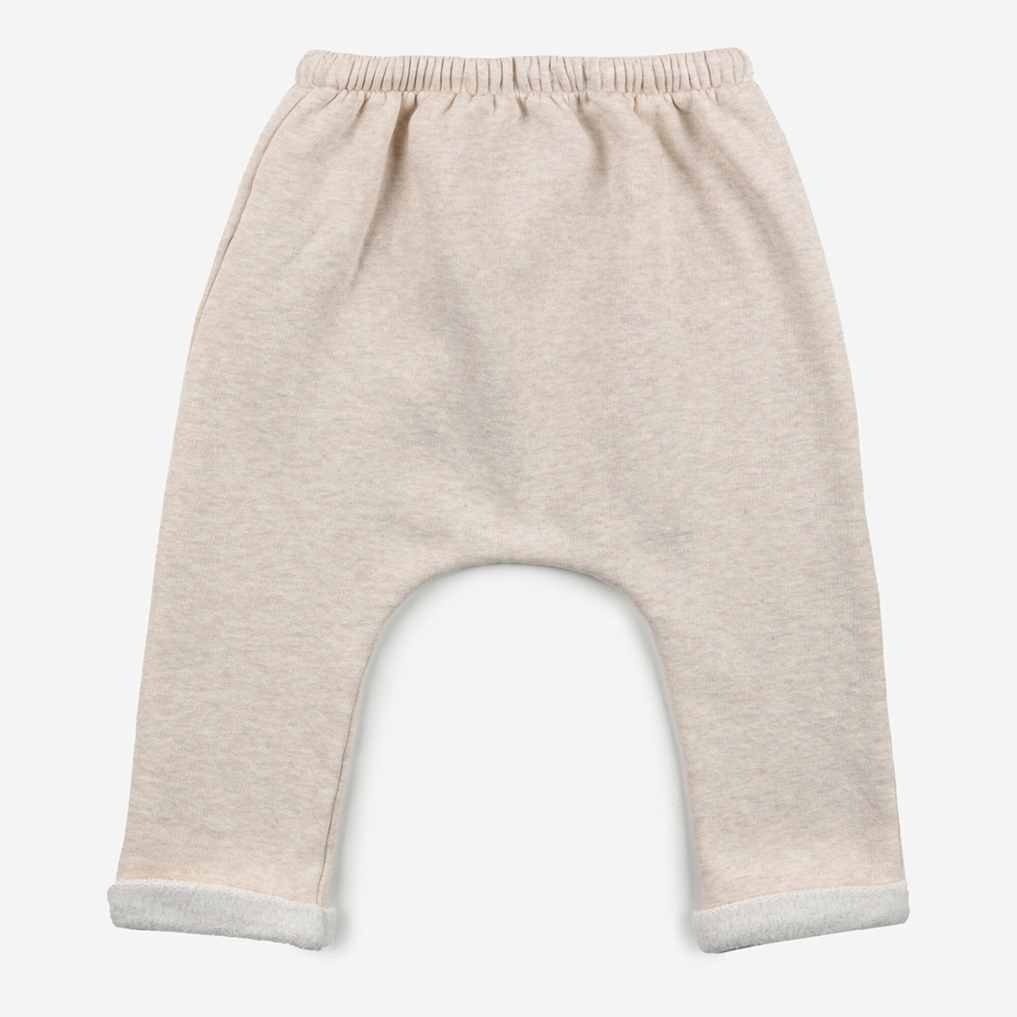 Baby Boys & Girls Beige Cotton Trousers