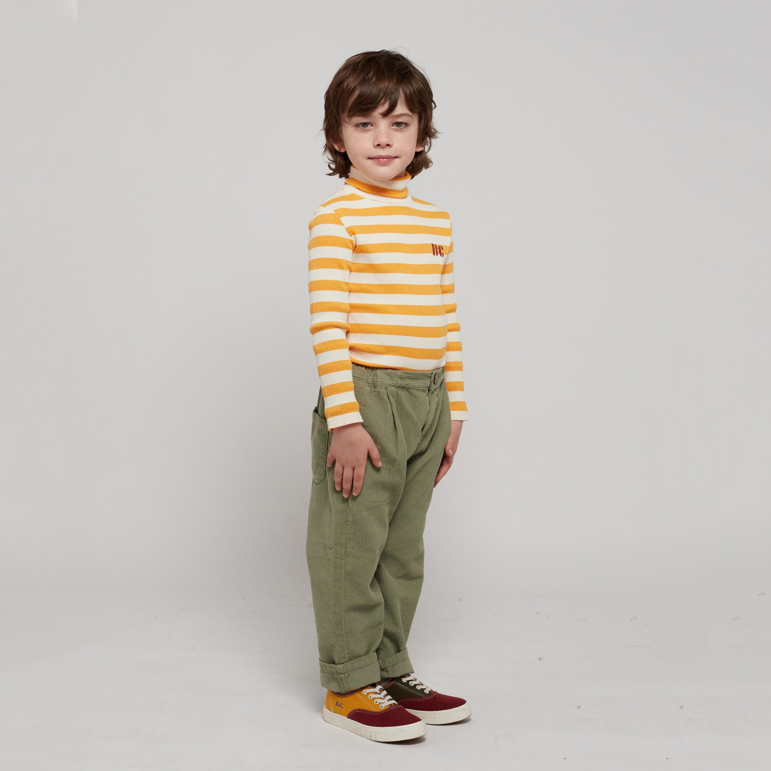 Boys & Girls Light Green Corduroy Trousers