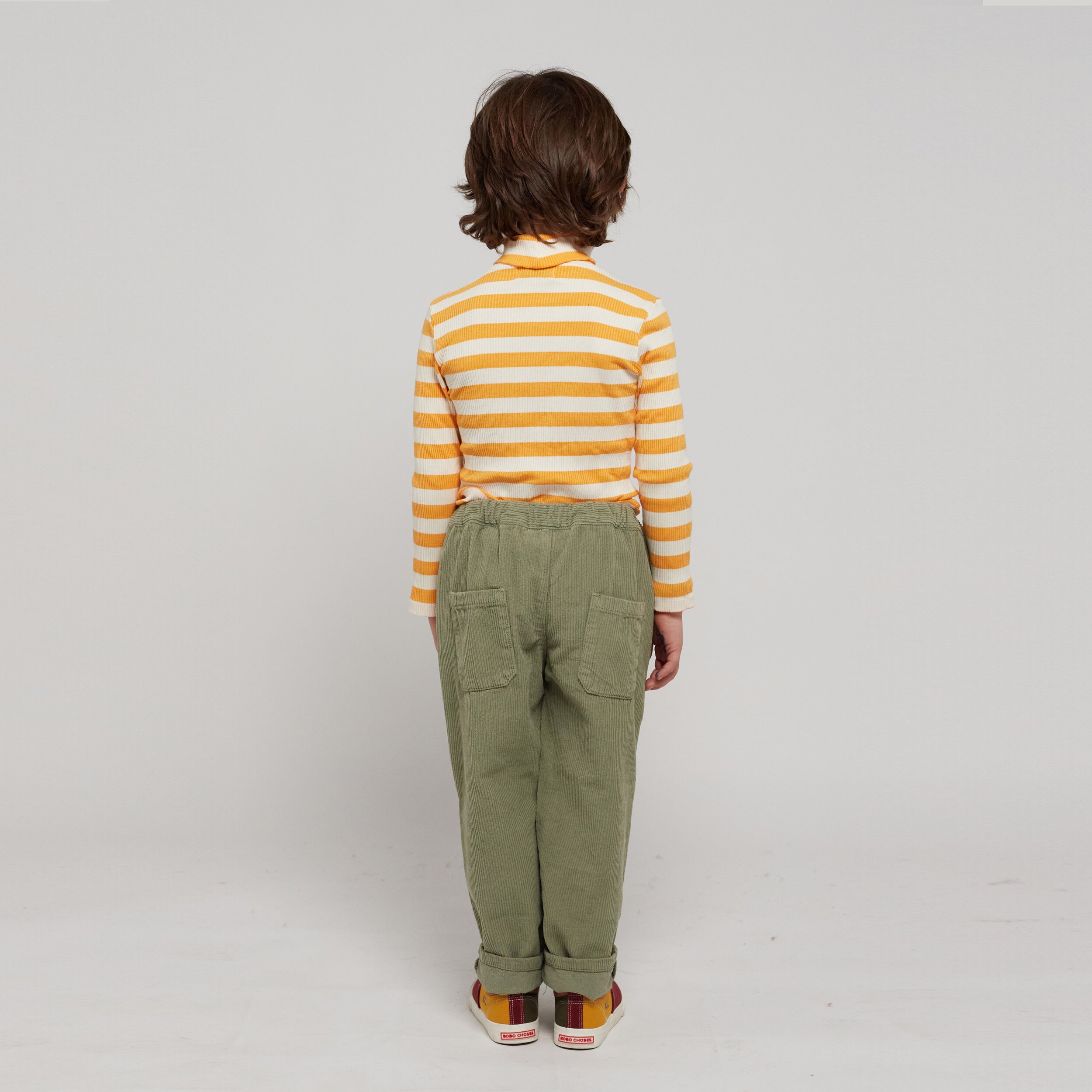 Boys & Girls Light Green Corduroy Trousers