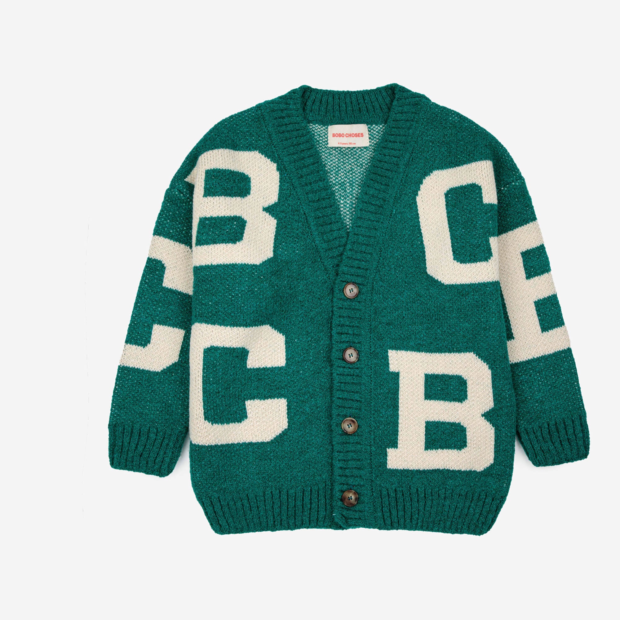 Boys & Girls Green Logo Cardigan